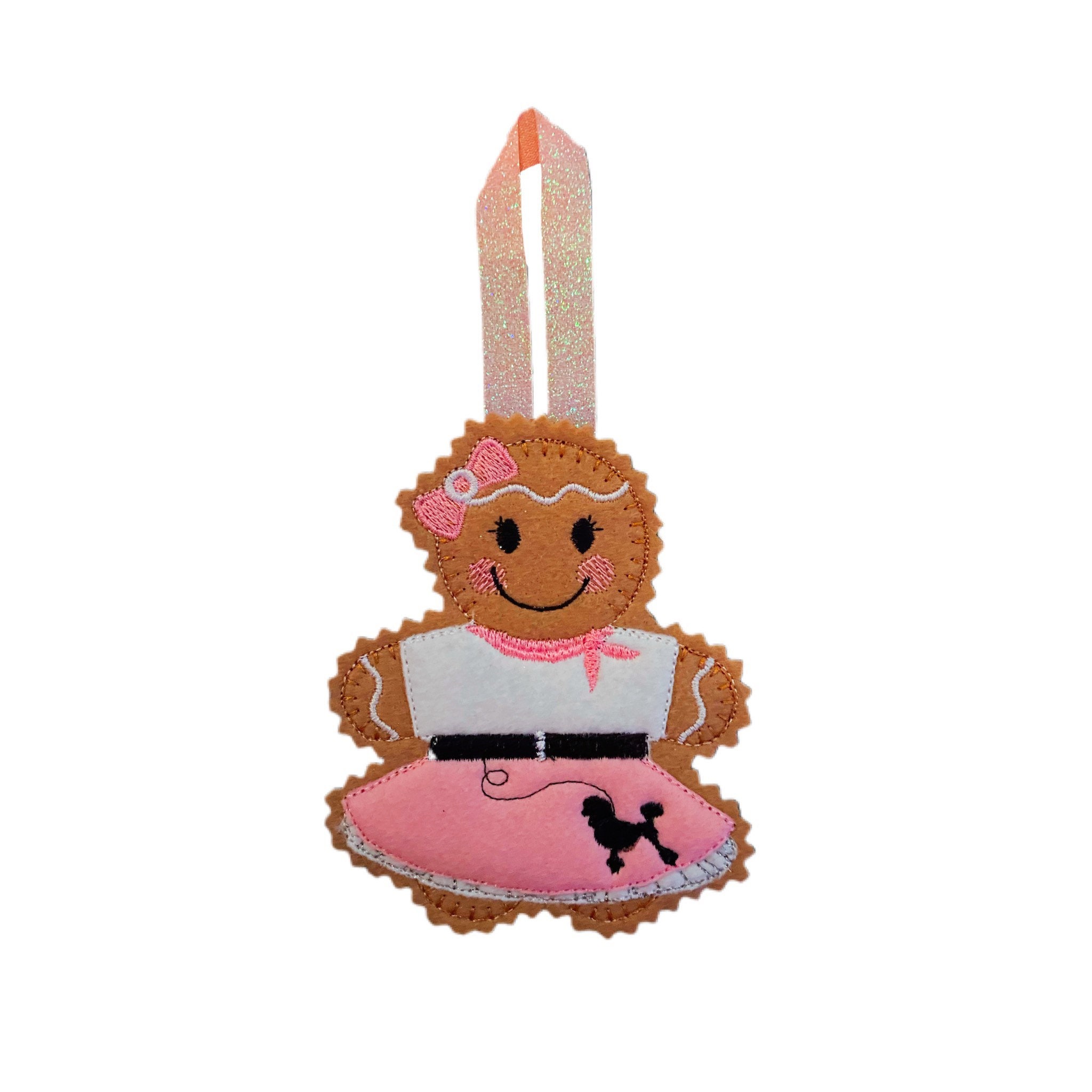1950s Gingerbread Man Felt Decoration