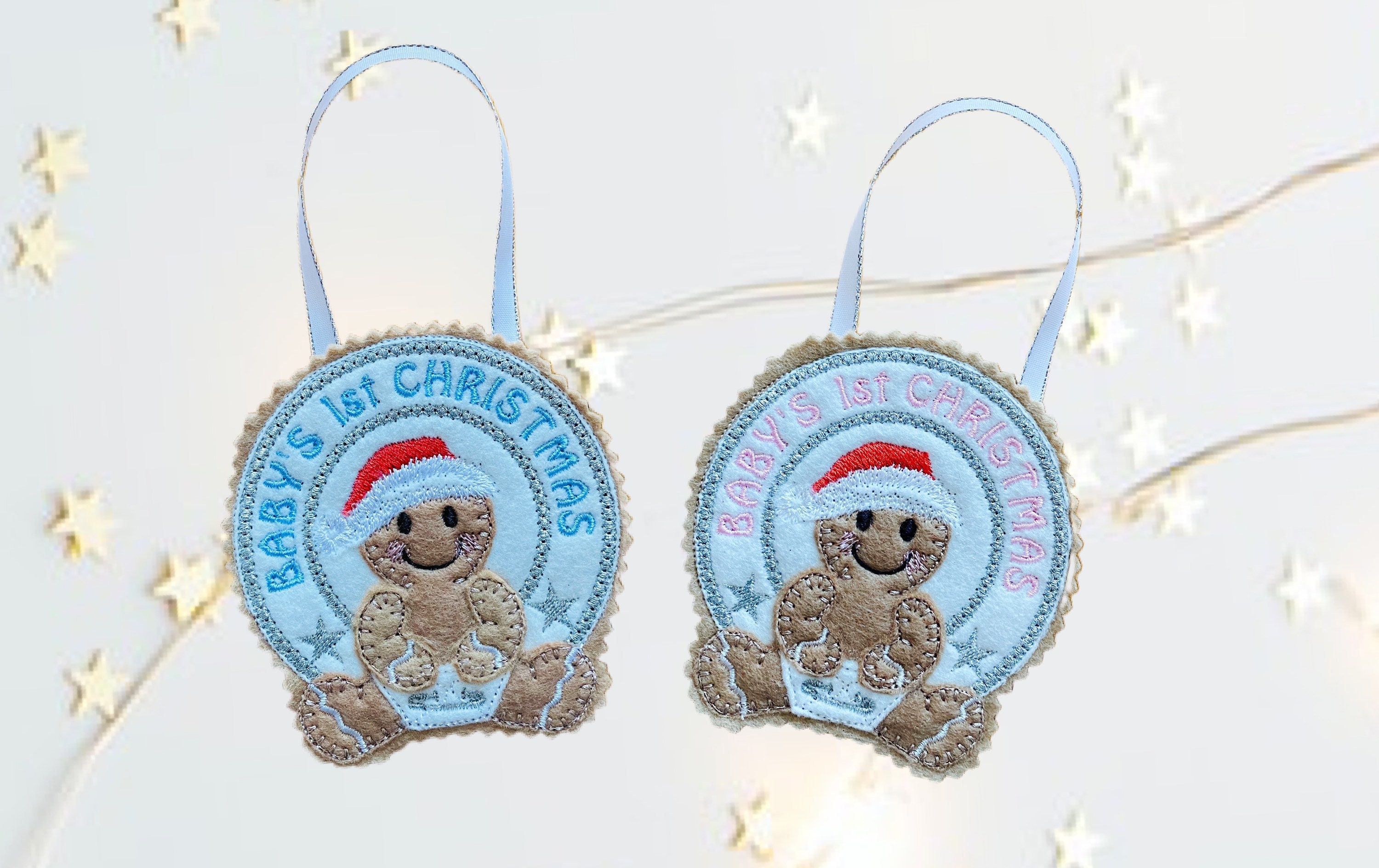 Baby’s 1st Christmas Gingerbread Felt Decoration