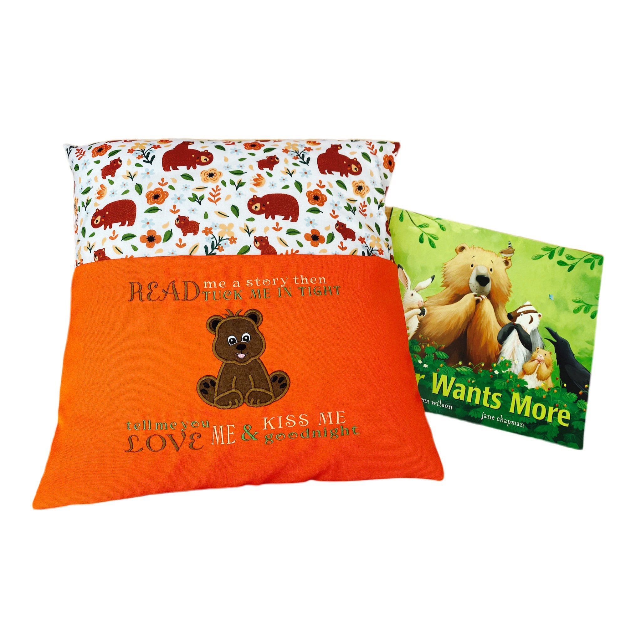 Bear Reading Book Cushion — image 3
