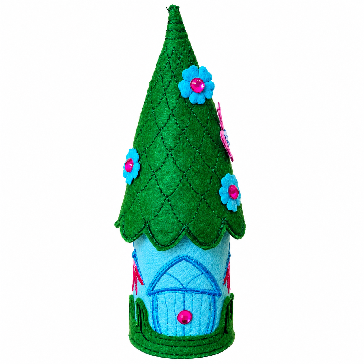 Butterfly & Blossom Felt Fairy House Handmade Fairy Cottage — image 5