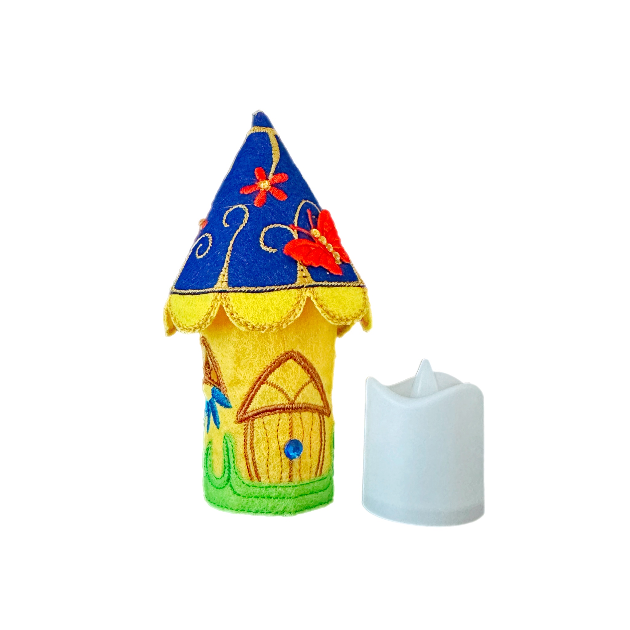Butterfly Fairy House with LED Tea Light — image 3