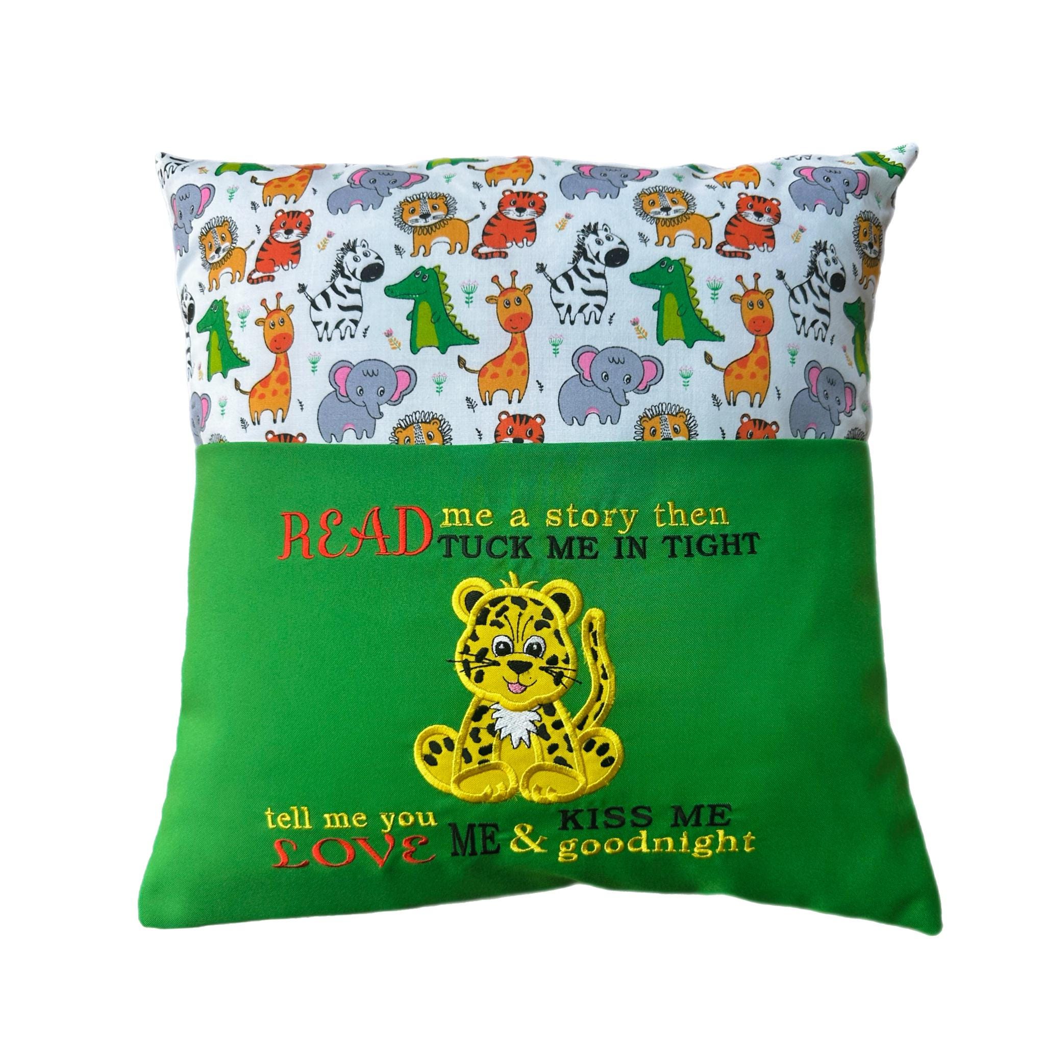 Cheetah / Leopard Reading Pillow / Book Cushion — image 2