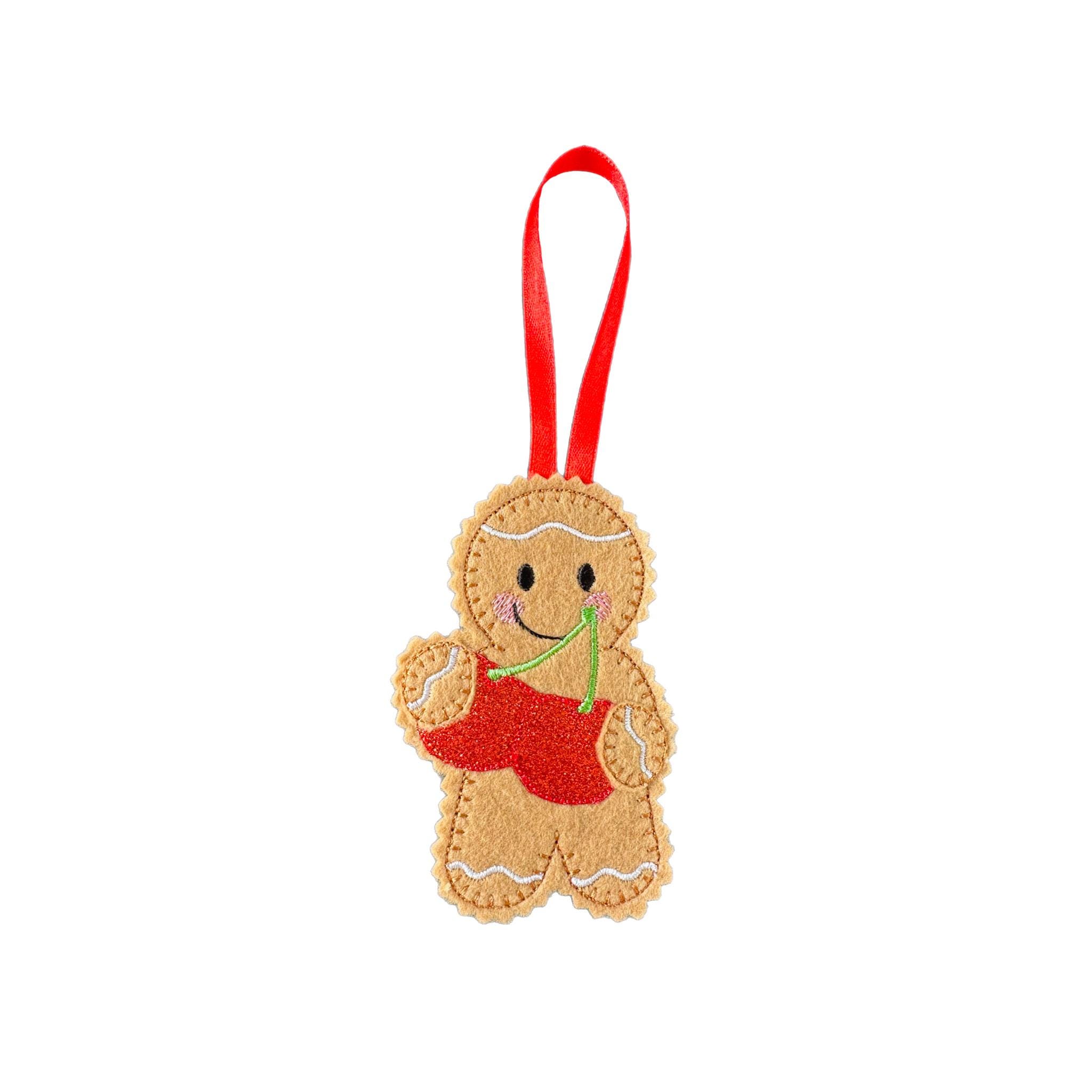 Cherries Gingerbread Felt Decoration — image 3