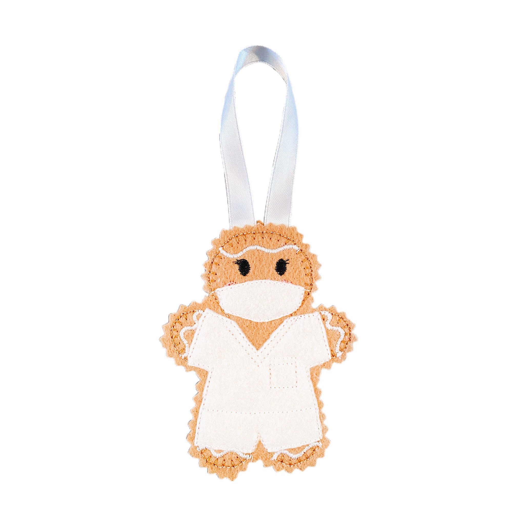 Dental Nurse Gingerbread Man Felt Decoration