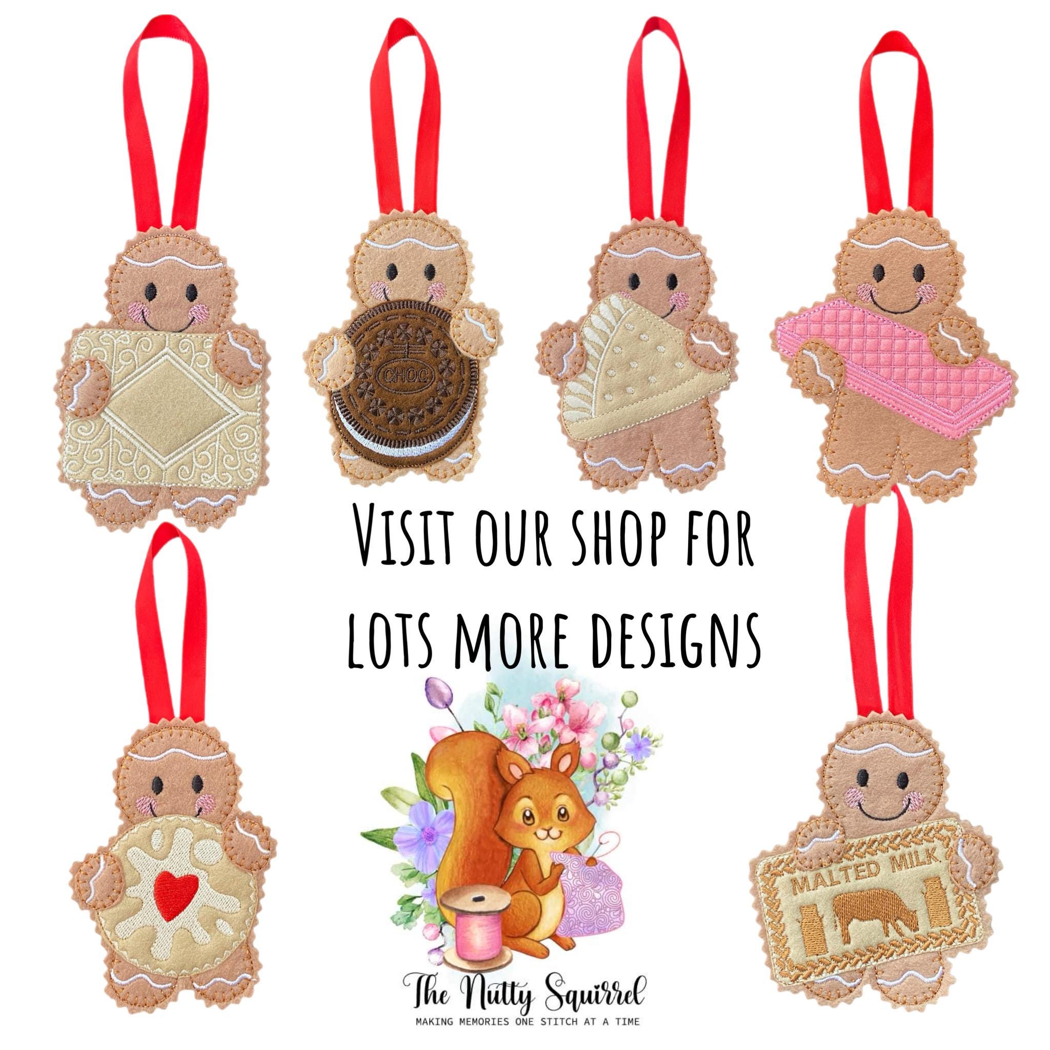 Doughnut Gingerbread Felt Decoration — image 5