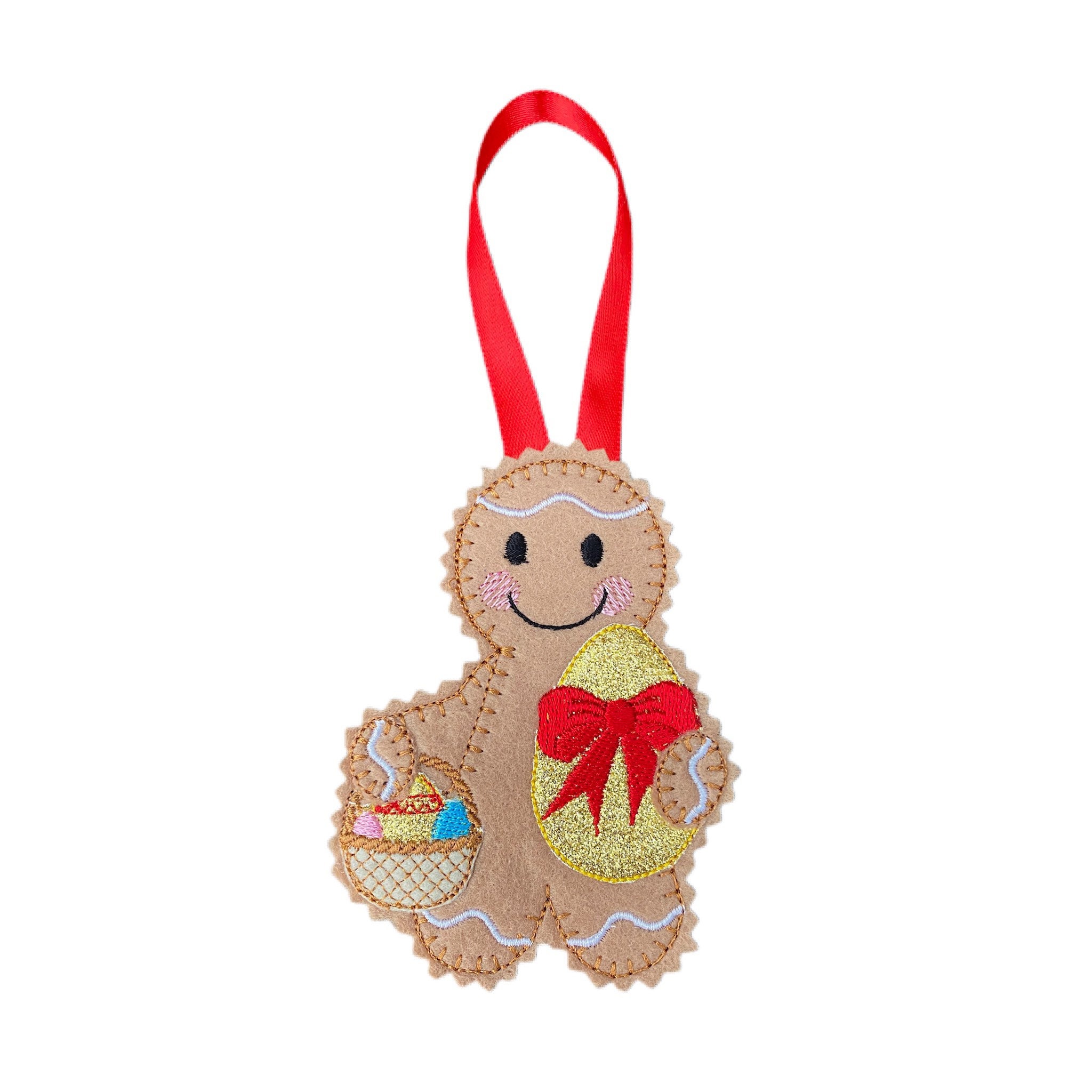 Easter Gingerbread Man Felt Decoration