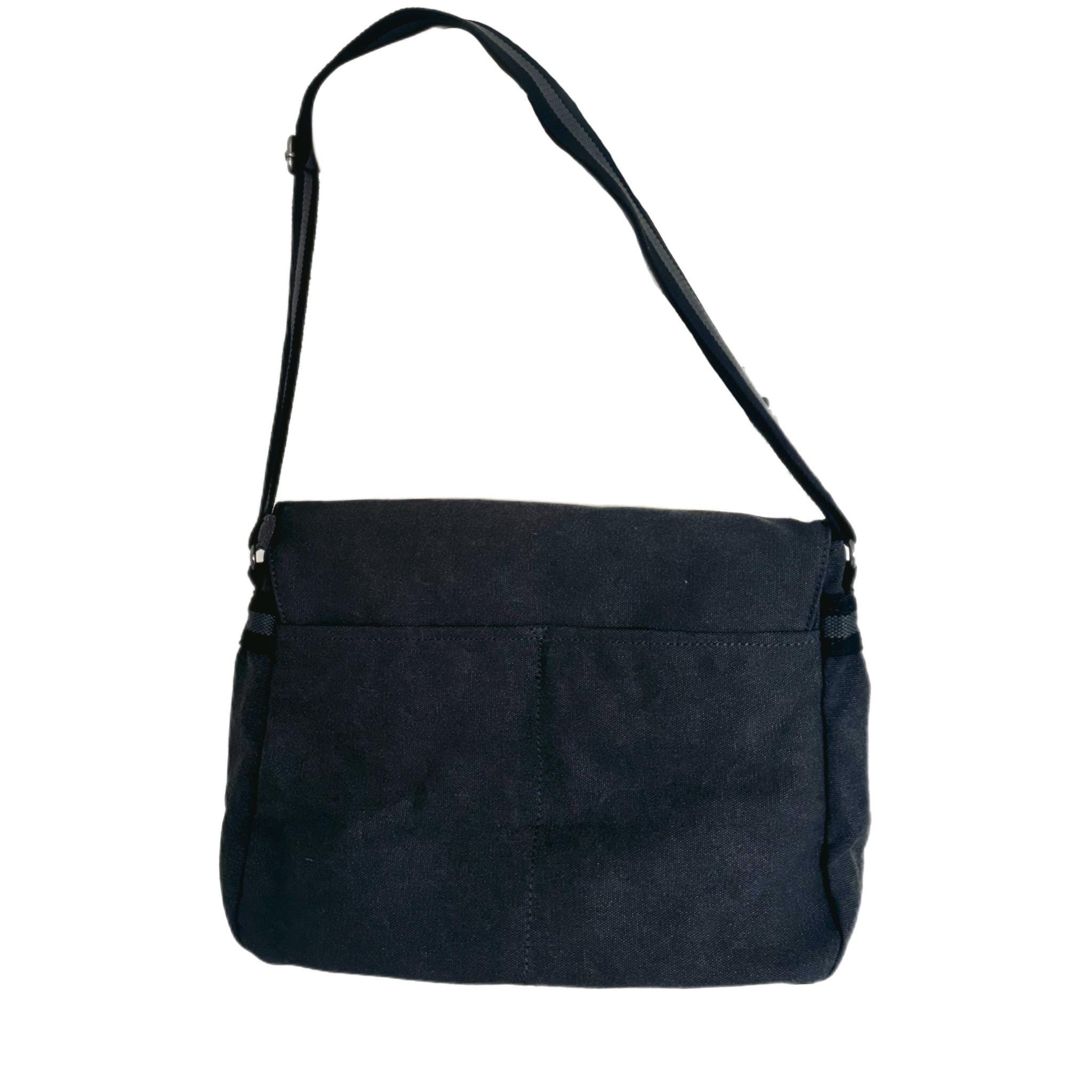 Embroidered Dragon Messenger Bag – Cotton Canvas Laptop Shoulder Bag — image 5
