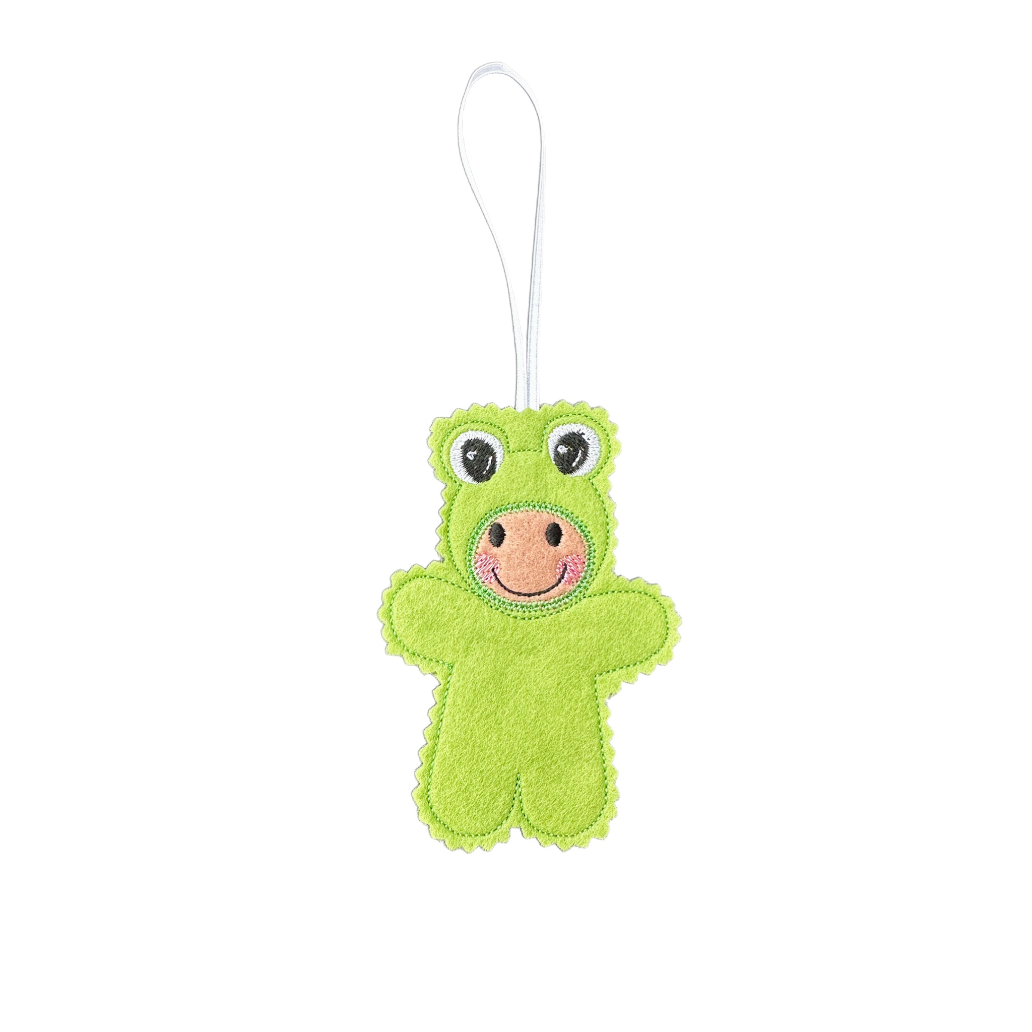 Frog Dress Up Felt Gingerbread Handmade Christmas Decoration — image 2