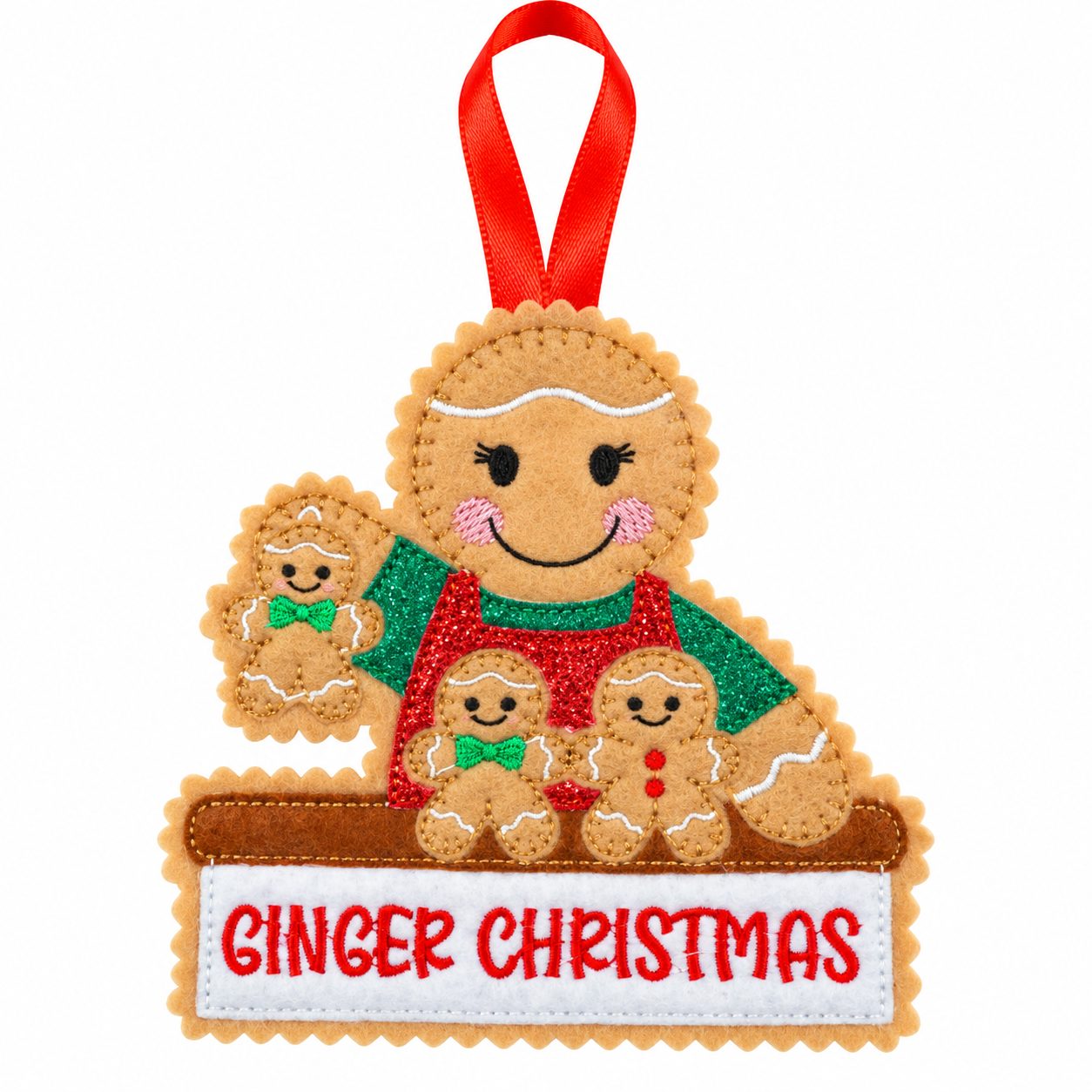 Ginger Christmas Baker Felt Gingerbread Handmade Christmas Decoration — image 5