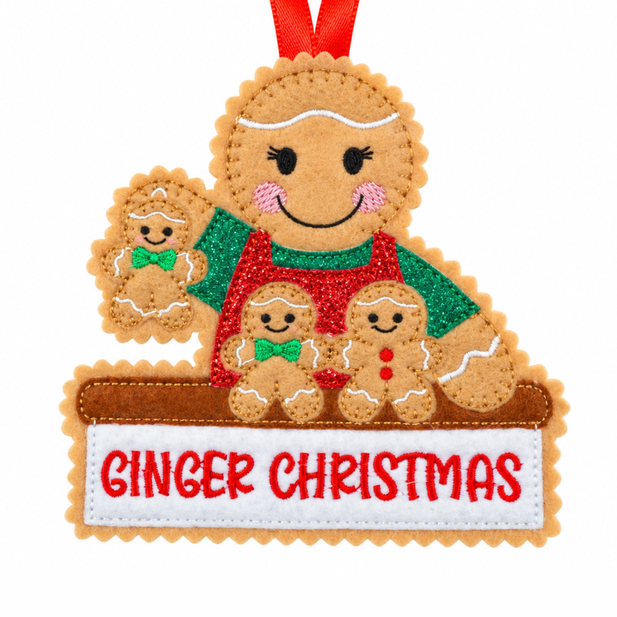 Ginger Christmas Baker Felt Gingerbread Handmade Christmas Decoration