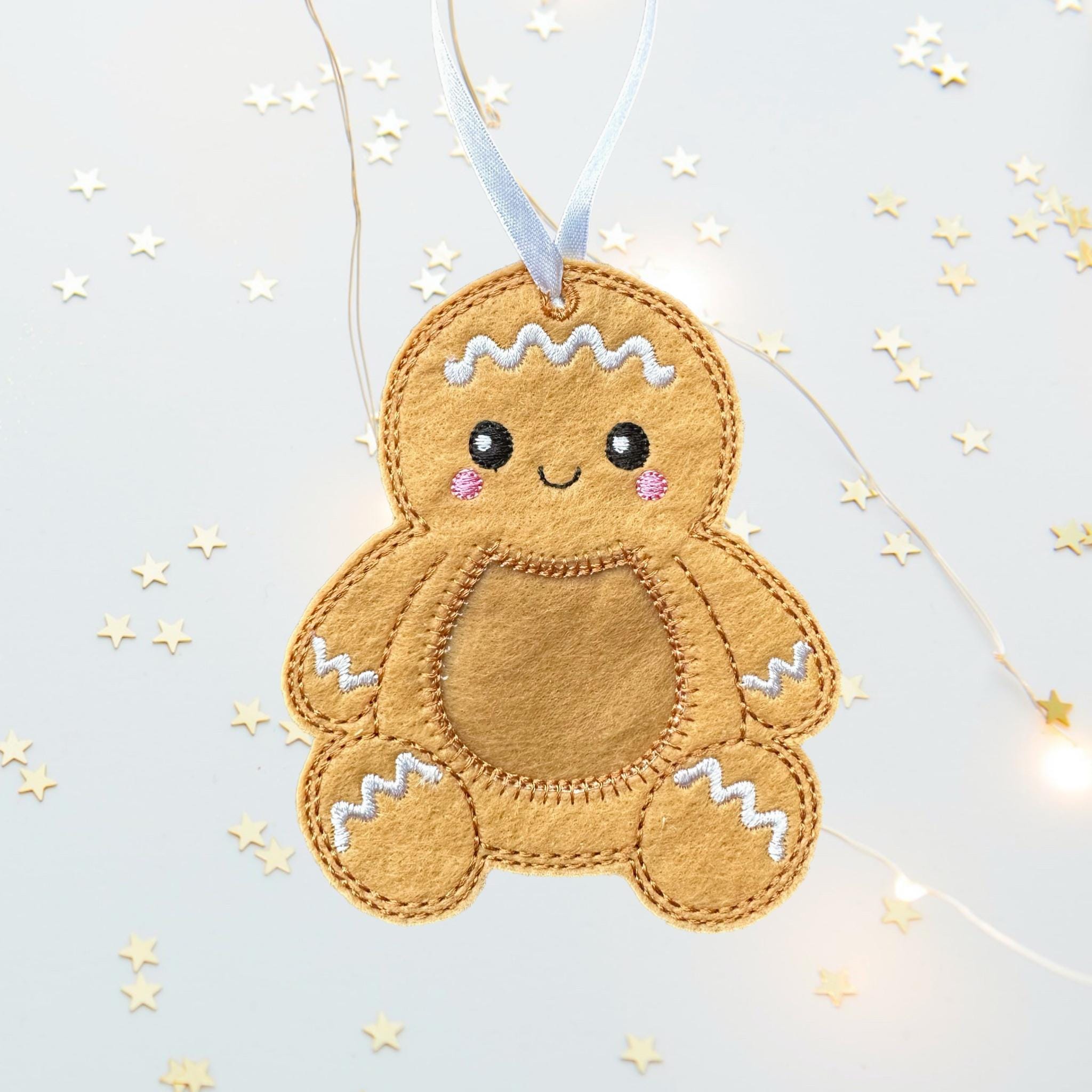 Gingerbread Felt Treat Bag – Christmas Sweet Holder