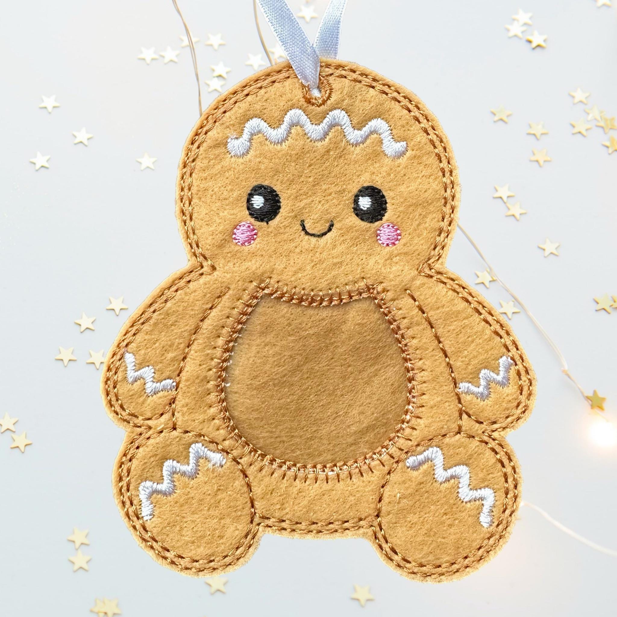 Gingerbread Felt Treat Bag – Christmas Sweet Holder — image 6