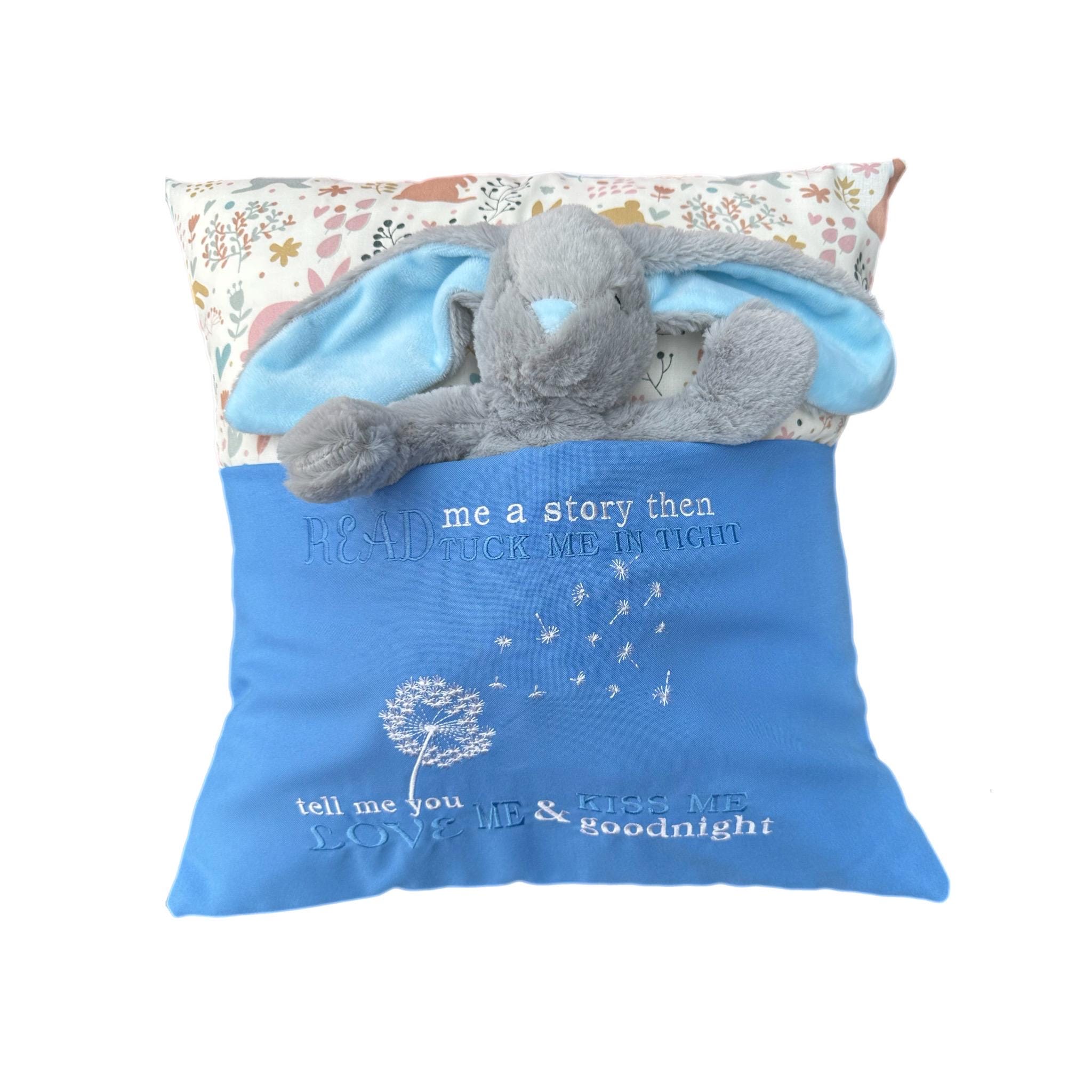 Handmade Bunny Reading Cushion Gift Set with Book & Toy – Nursery Bedtime Story Pillow — image 7