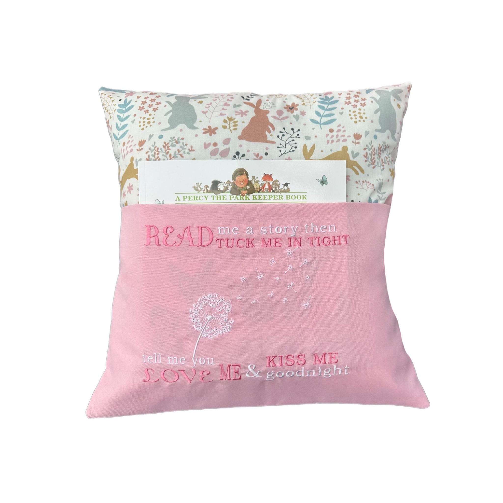 Handmade Bunny Reading Cushion Gift Set with Book & Toy – Nursery Bedtime Story Pillow — image 8