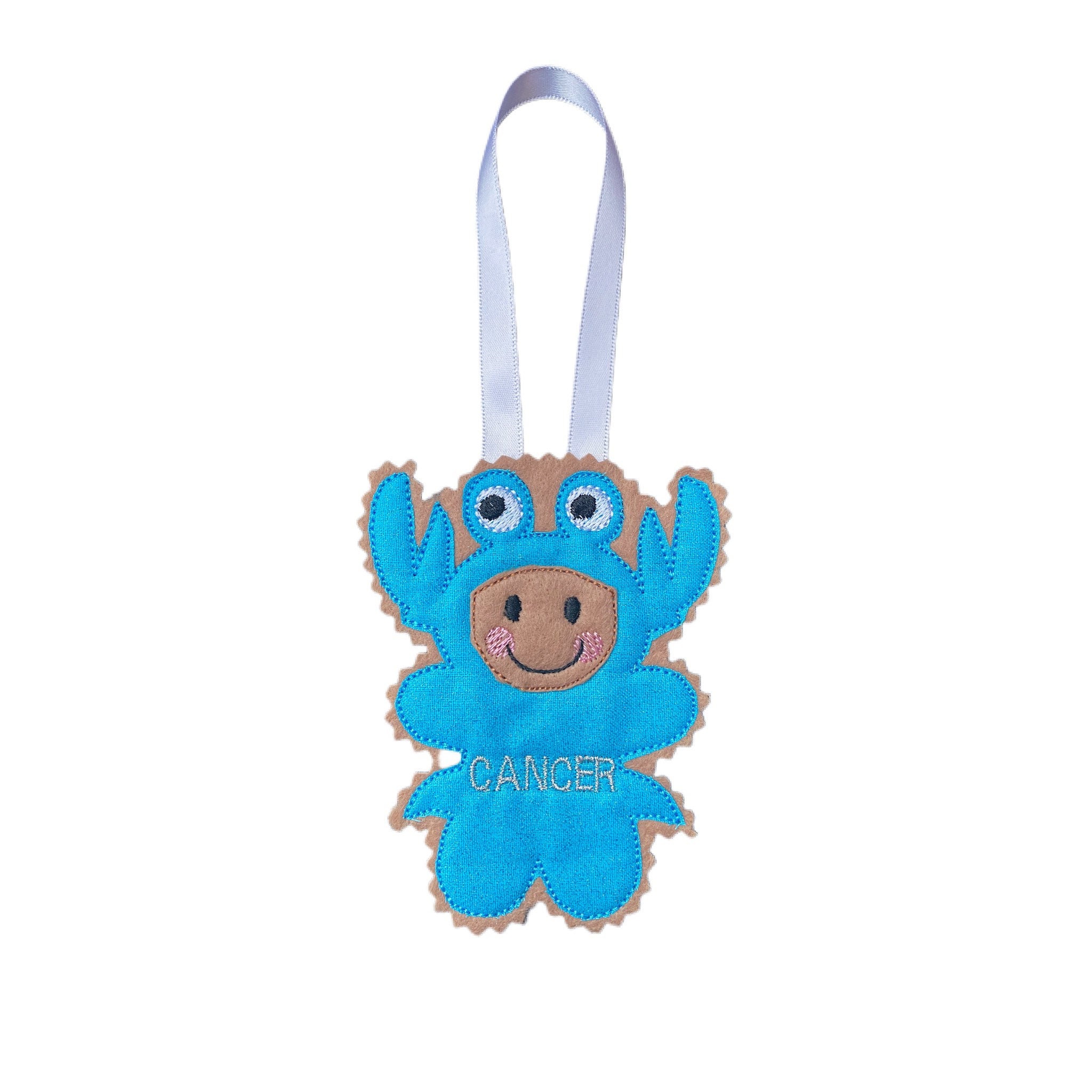 Horoscope Cancer Starsign Gingerbread Man Felt Decoration