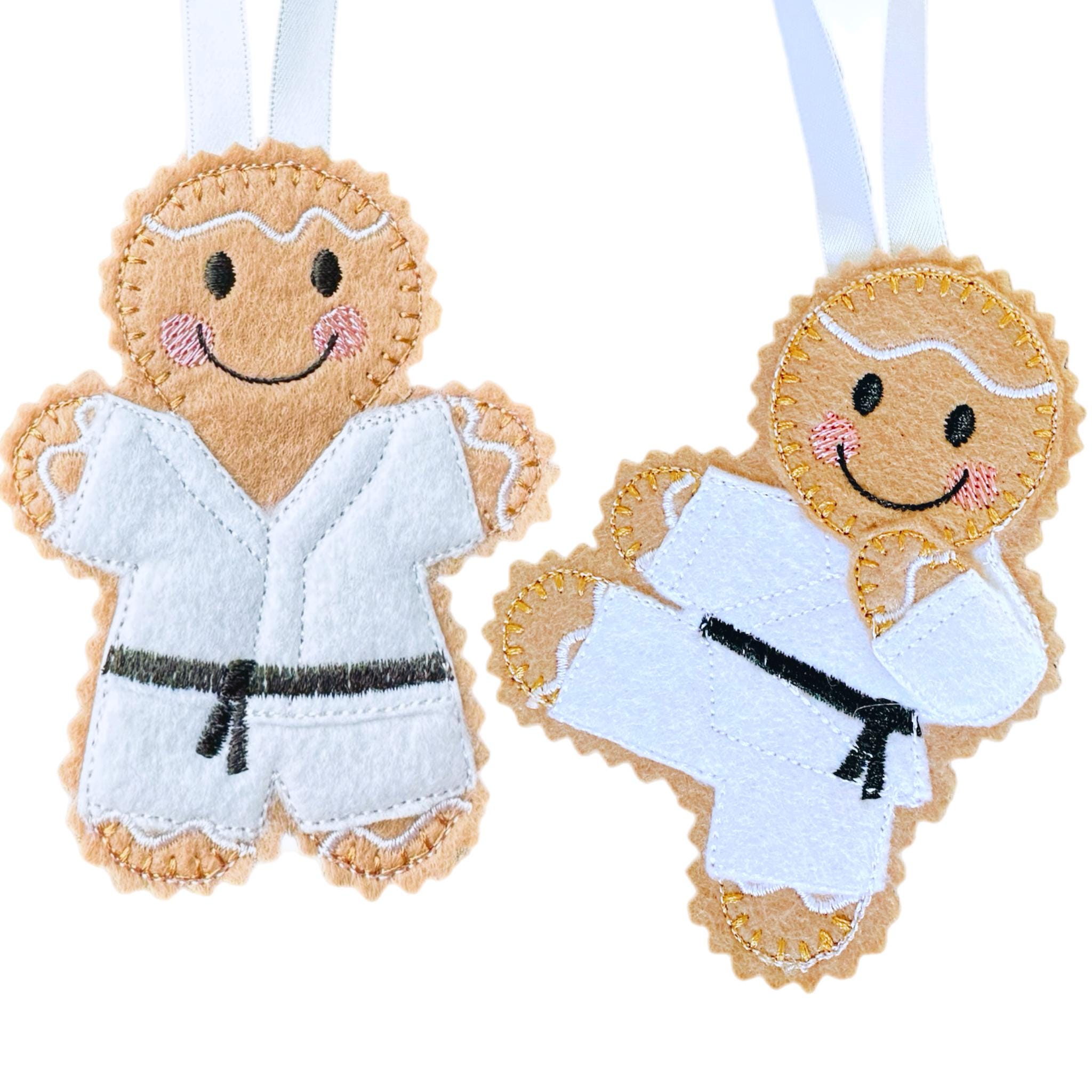 Marital Arts Gingerbread Man Felt Hanging Decoration — image 4