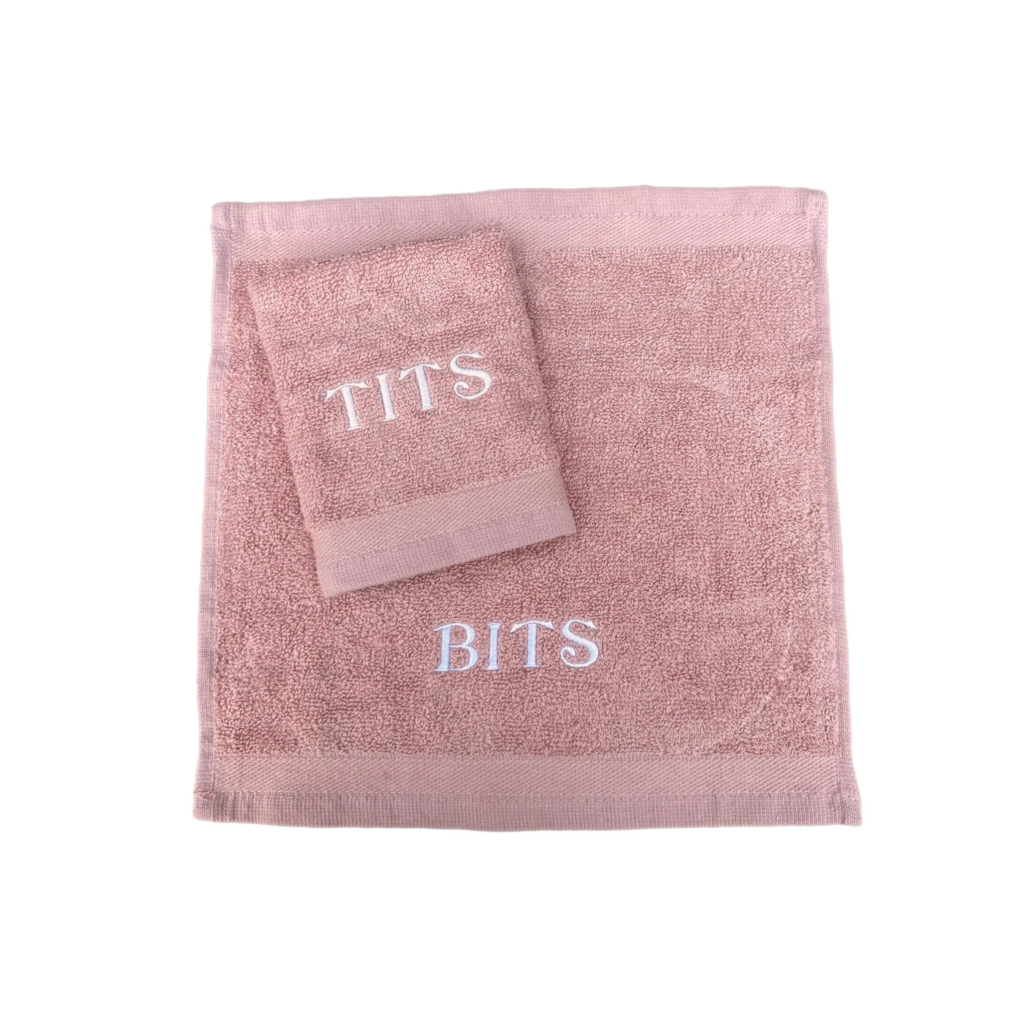 Novelty face cloths flannels embroidered naughty rude stocking filler washcloths Valentine’s Day Tits/Bits