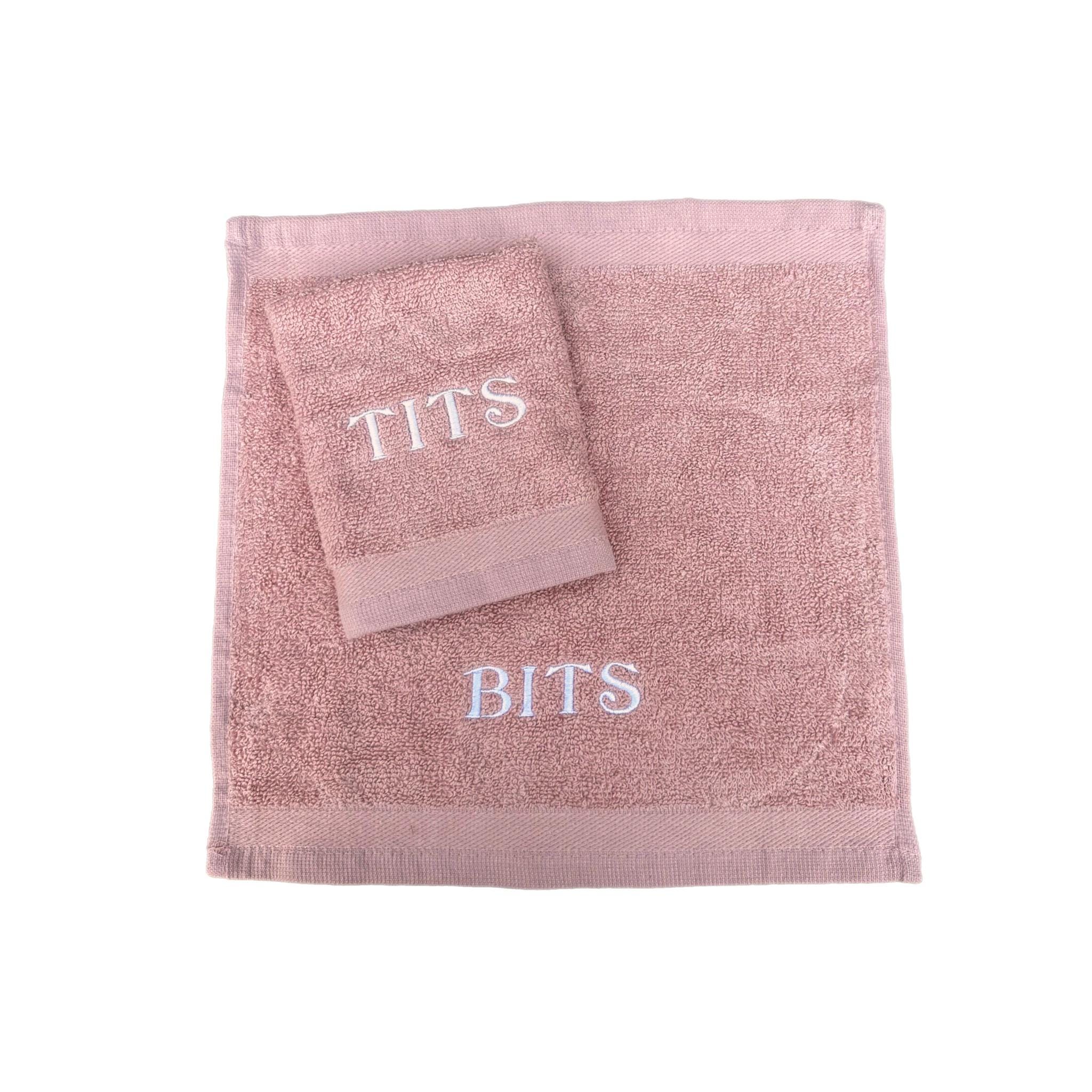 Novelty face cloths flannels embroidered naughty rude stocking filler washcloths Valentine’s Day Tits/Bits — image 2