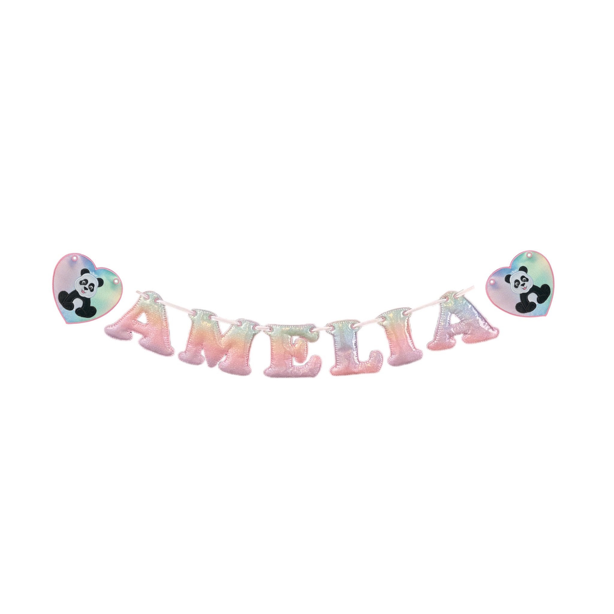 Panda Personalised Felt Banner / Bunting