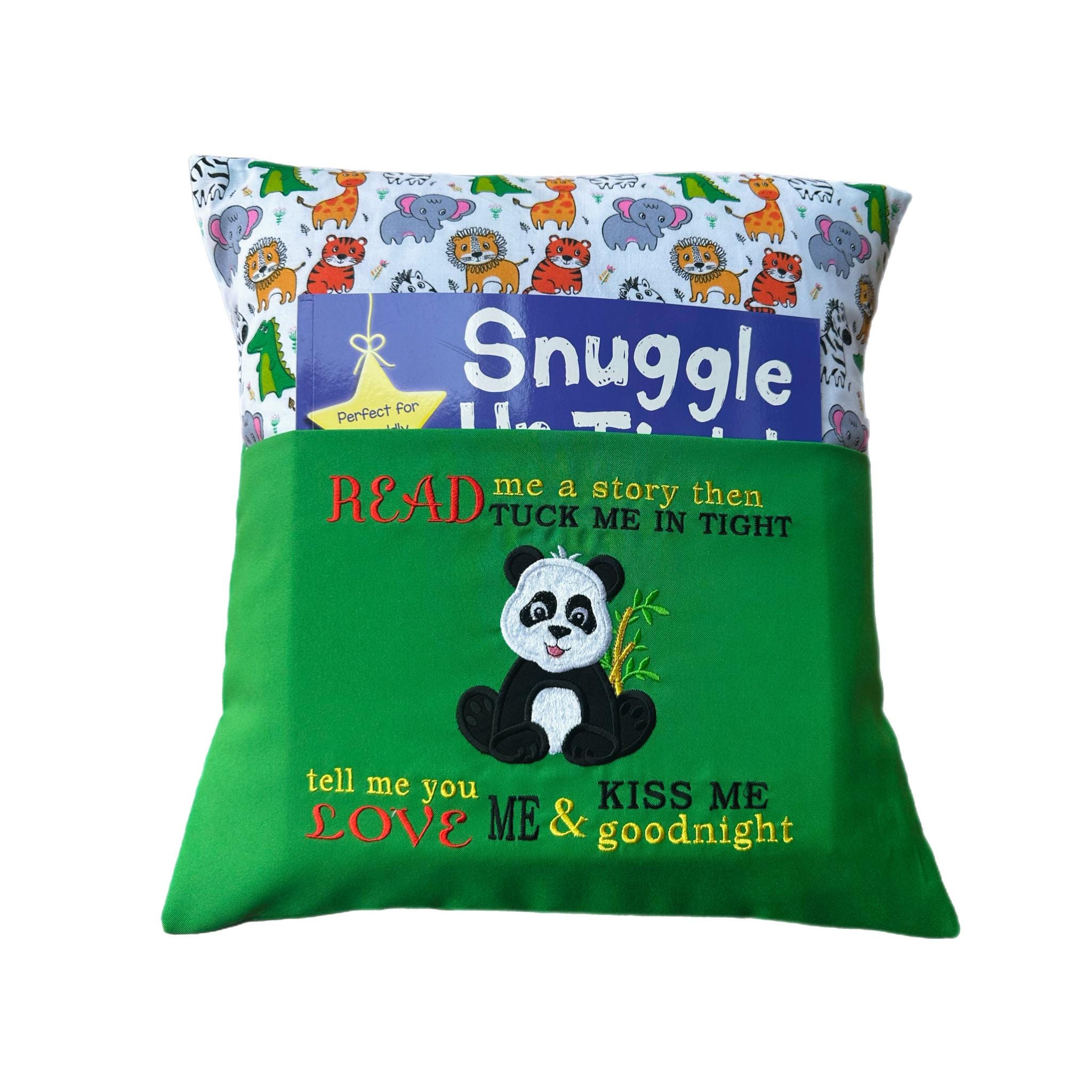 Panda Reading Pillow / Book Cushion /Personalised