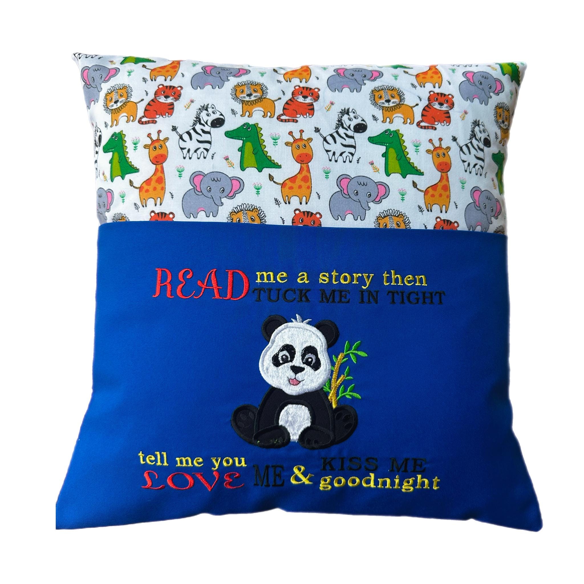 Panda Reading Pillow / Book Cushion /Personalised — image 5