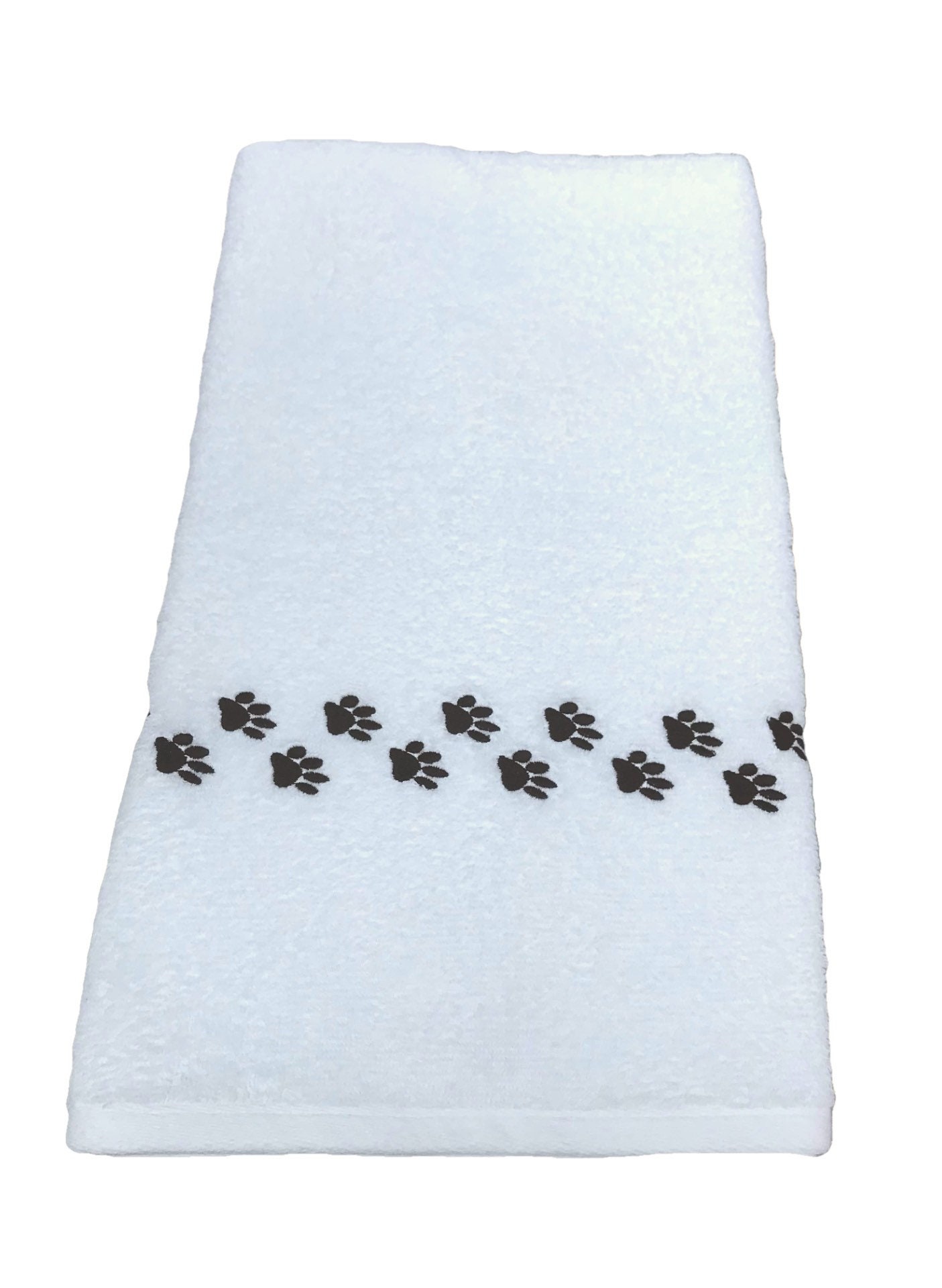 Paw Print Embroidered Hand Towels - Dog Lover Gift (Set of 2) — image 3