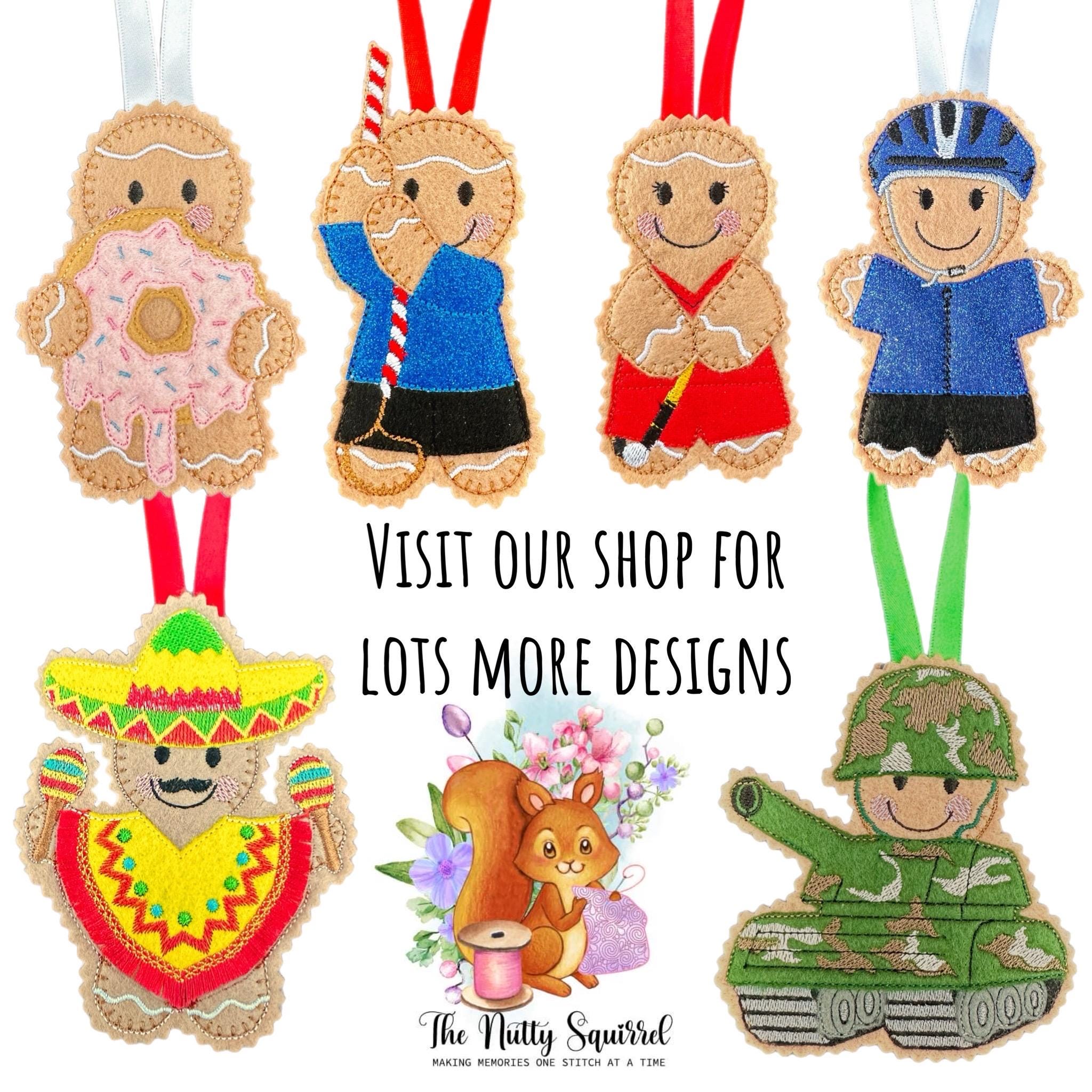 Peaky Blinder Gingerbread Man Felt Decoration — image 2