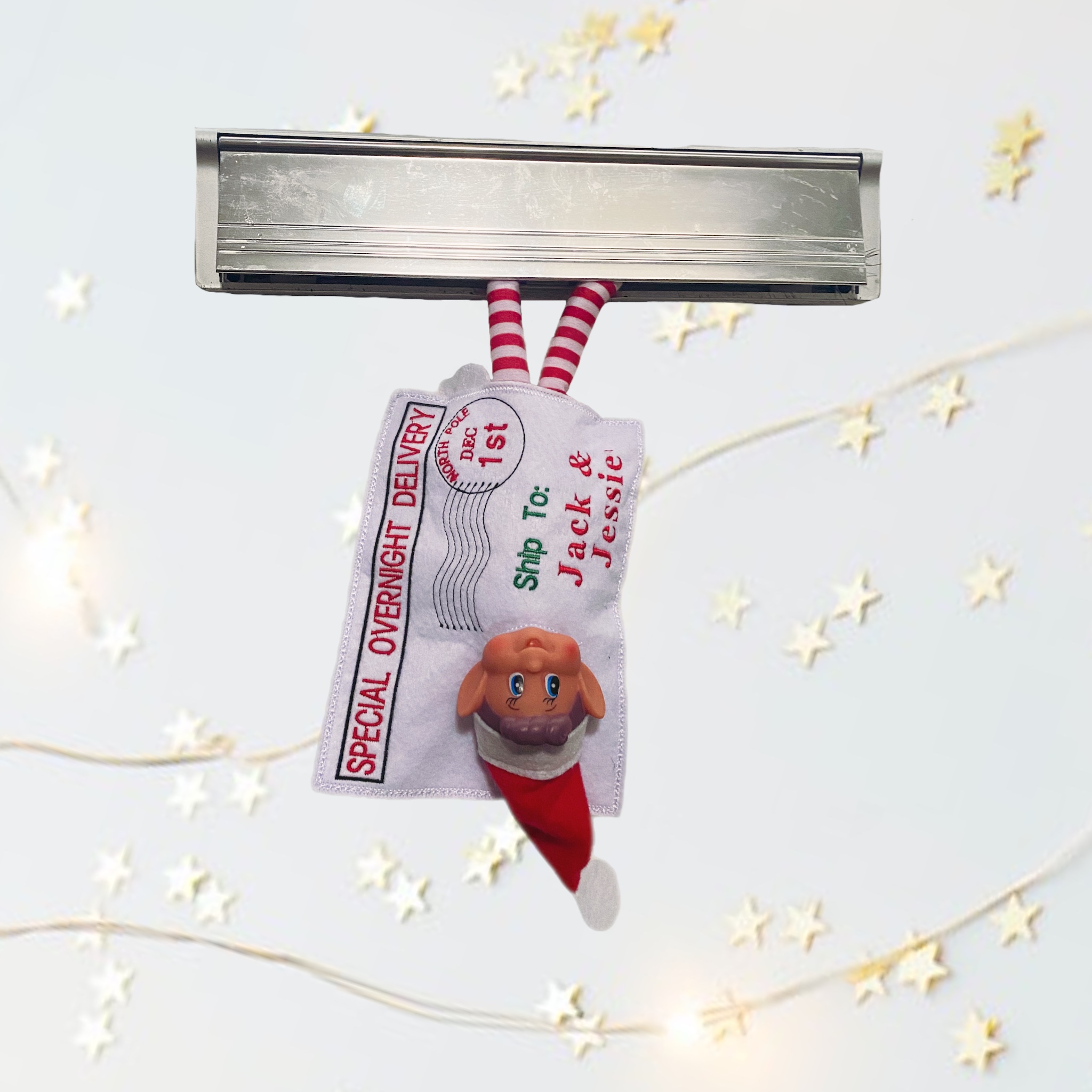 Personalised Christmas Elf Arrival & Return Envelopes – Special Delivery from the North Pole — image 3