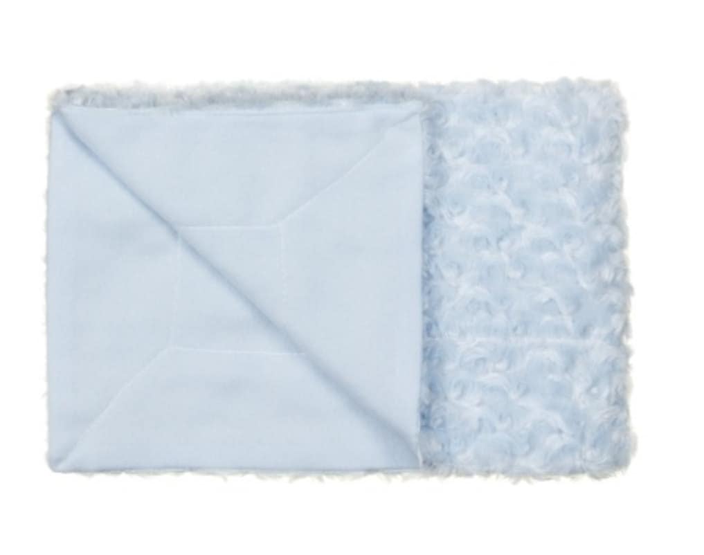 Personalized Blue Fleece Baby Blanket: Embroidered Keepsake Gift — image 2
