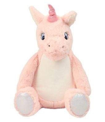 Pink Unicorn Personalised Soft Toy,  Personalised Embroidered Teddy, Custom bear, boy birthday gift. — image 8