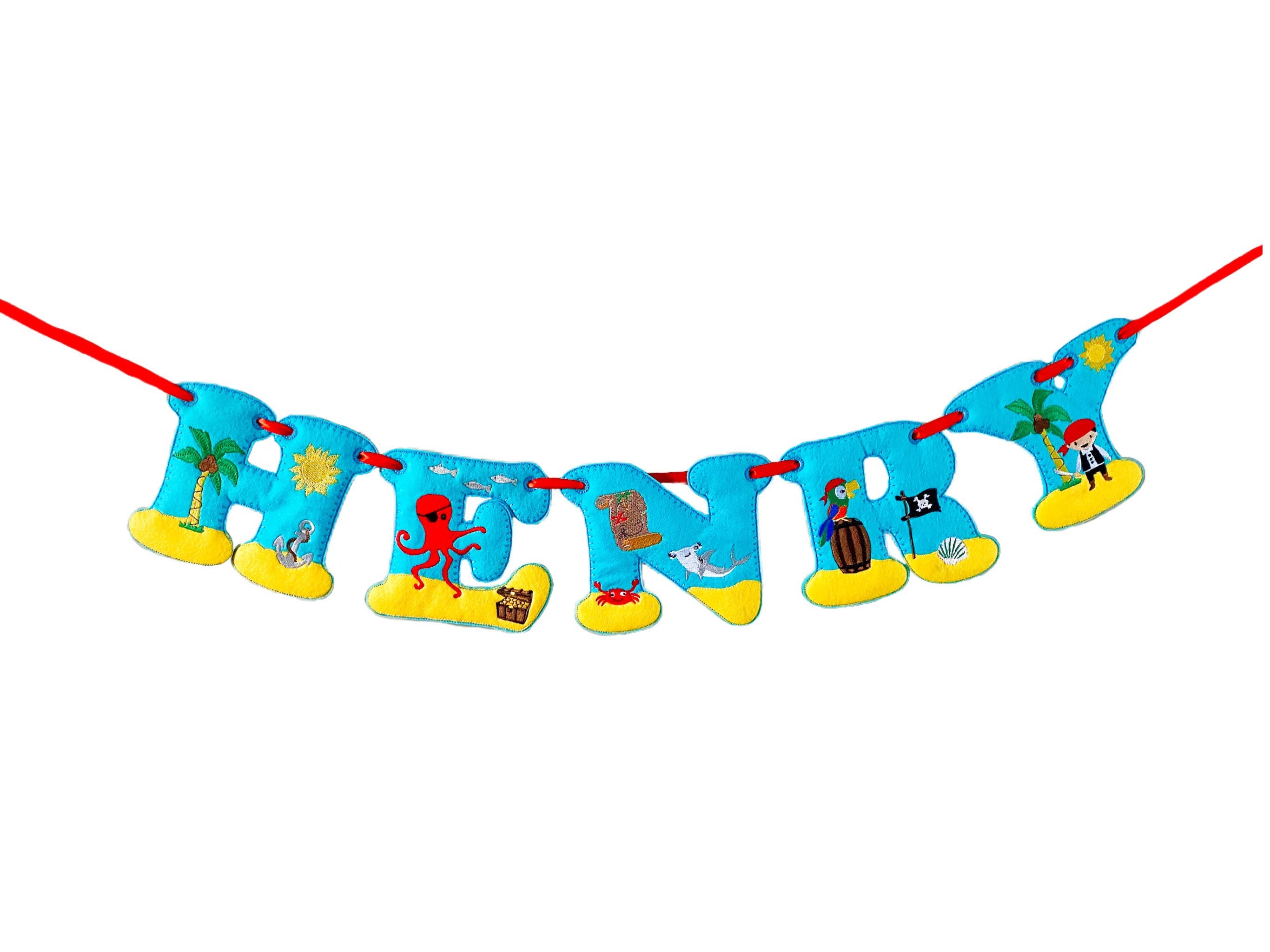Pirate Personalised Felt Banner / Bunting