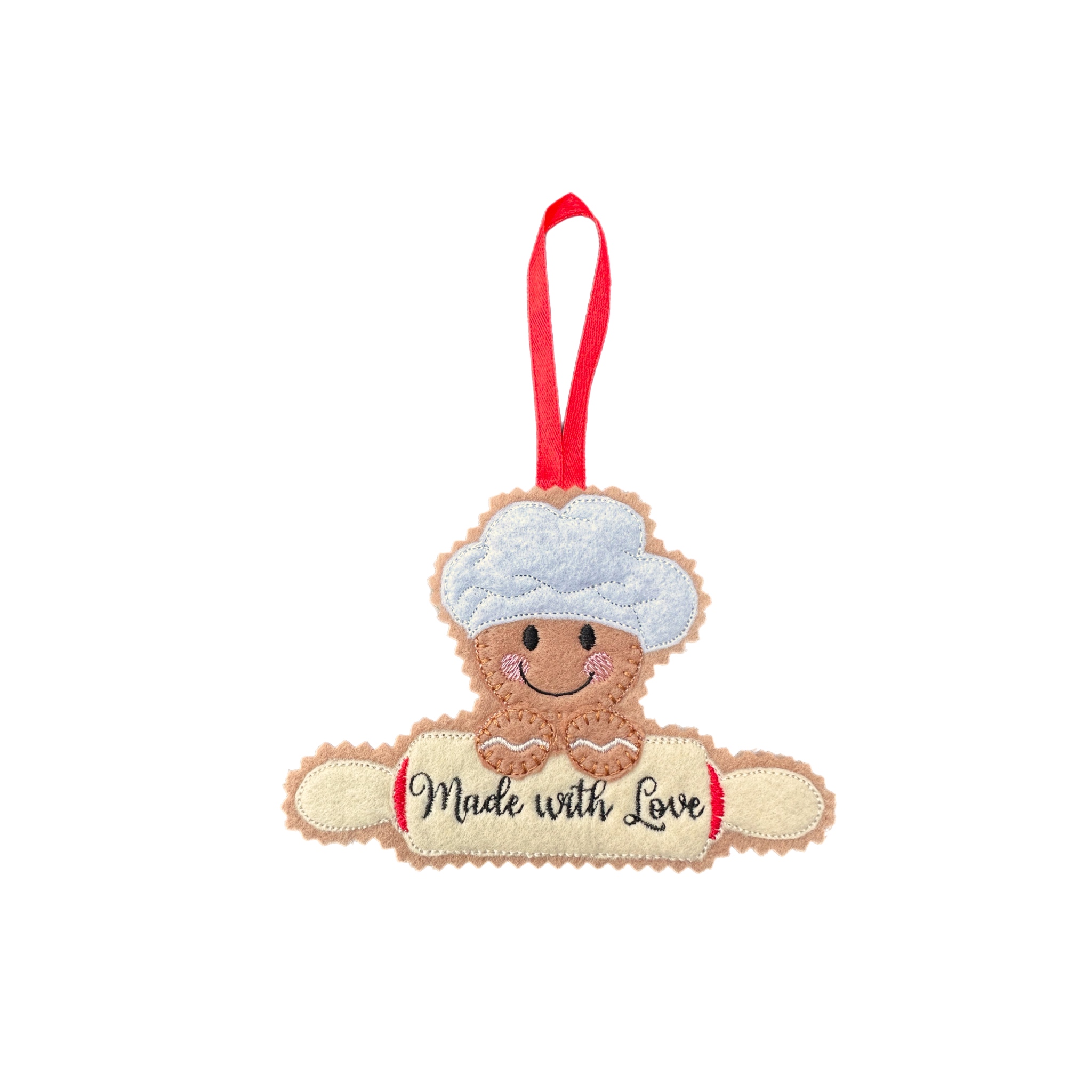 Baking Gingerbread Handmade Felt Christmas Decoration – Made with Love — image 2