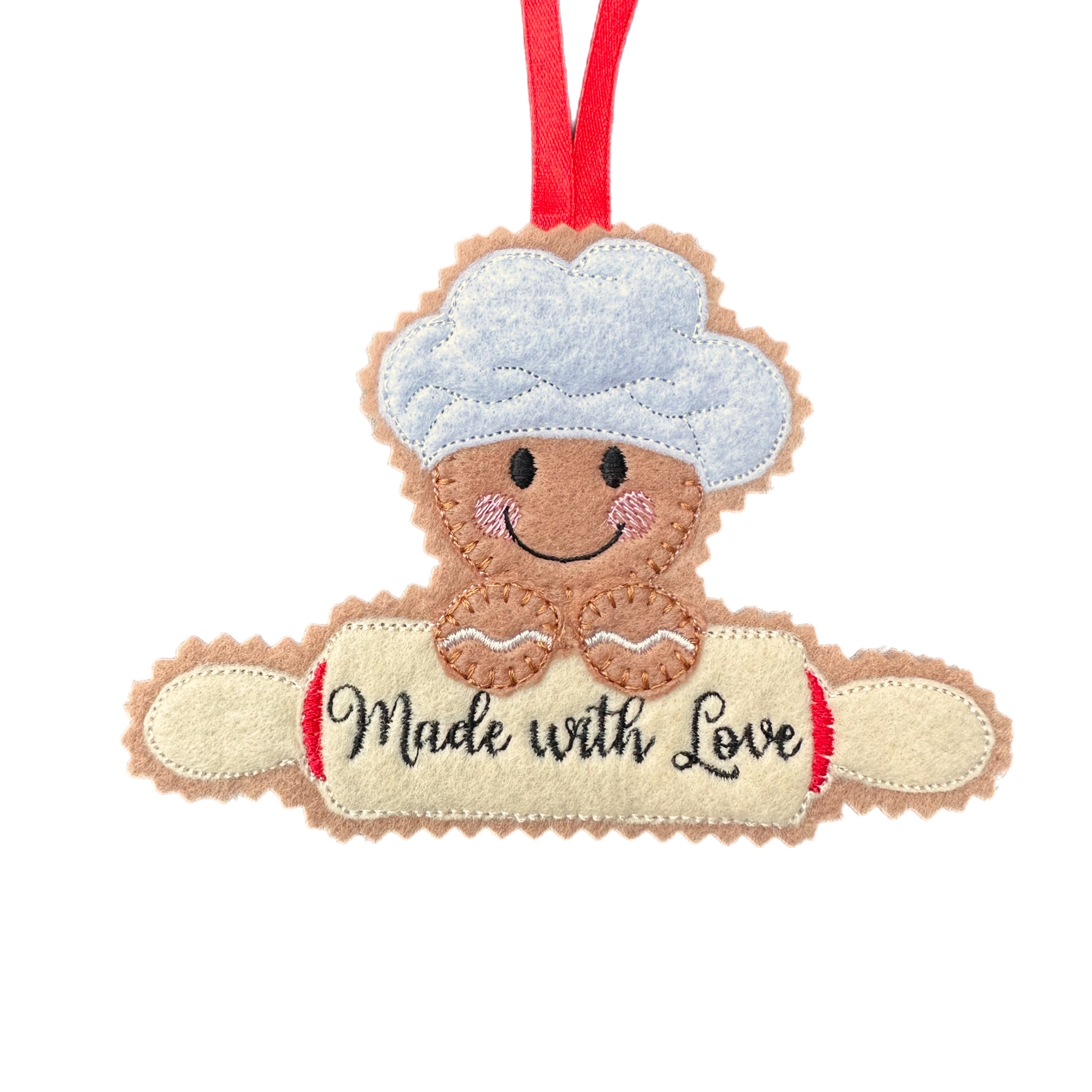 Baking Gingerbread Handmade Felt Christmas Decoration – Made with Love — image 3