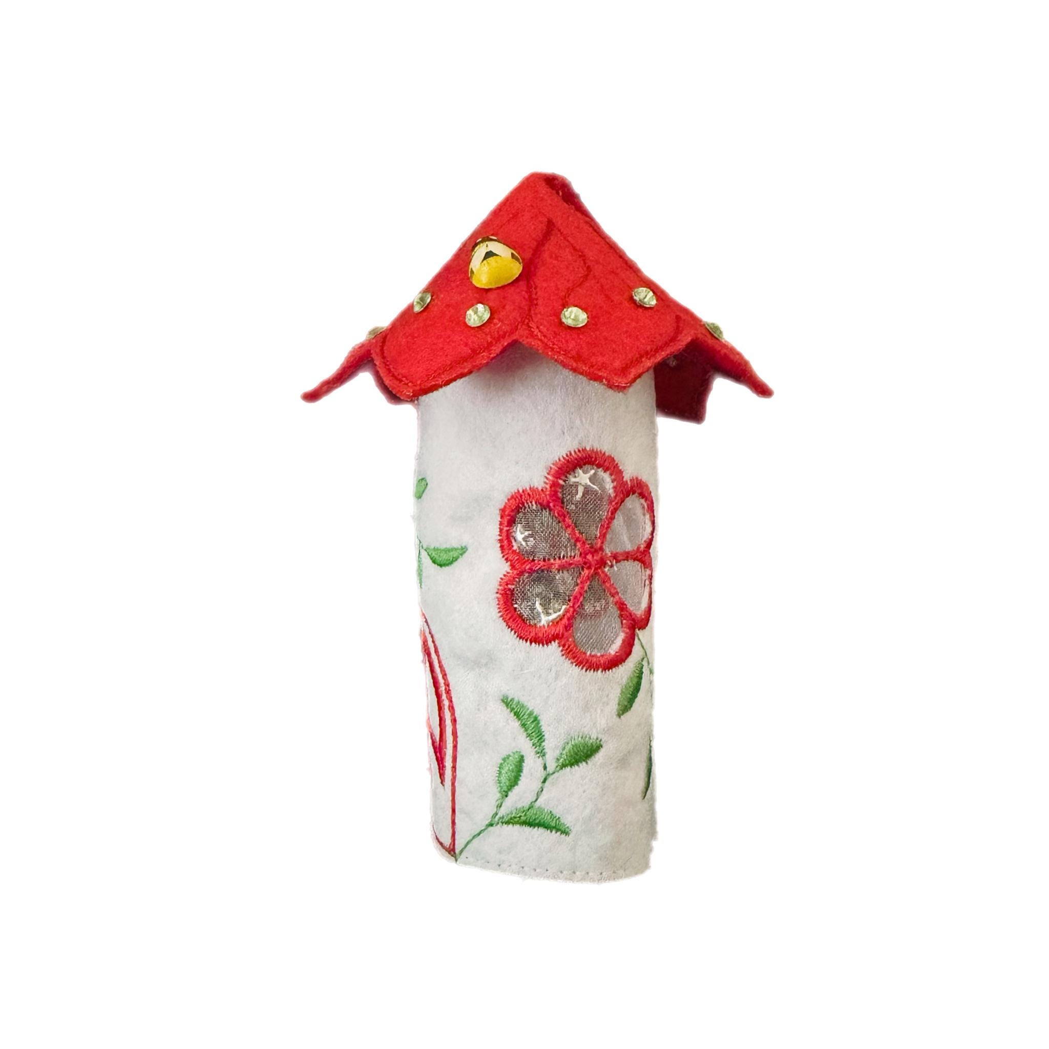 Red Petal Flower Light Fairy House — image 3