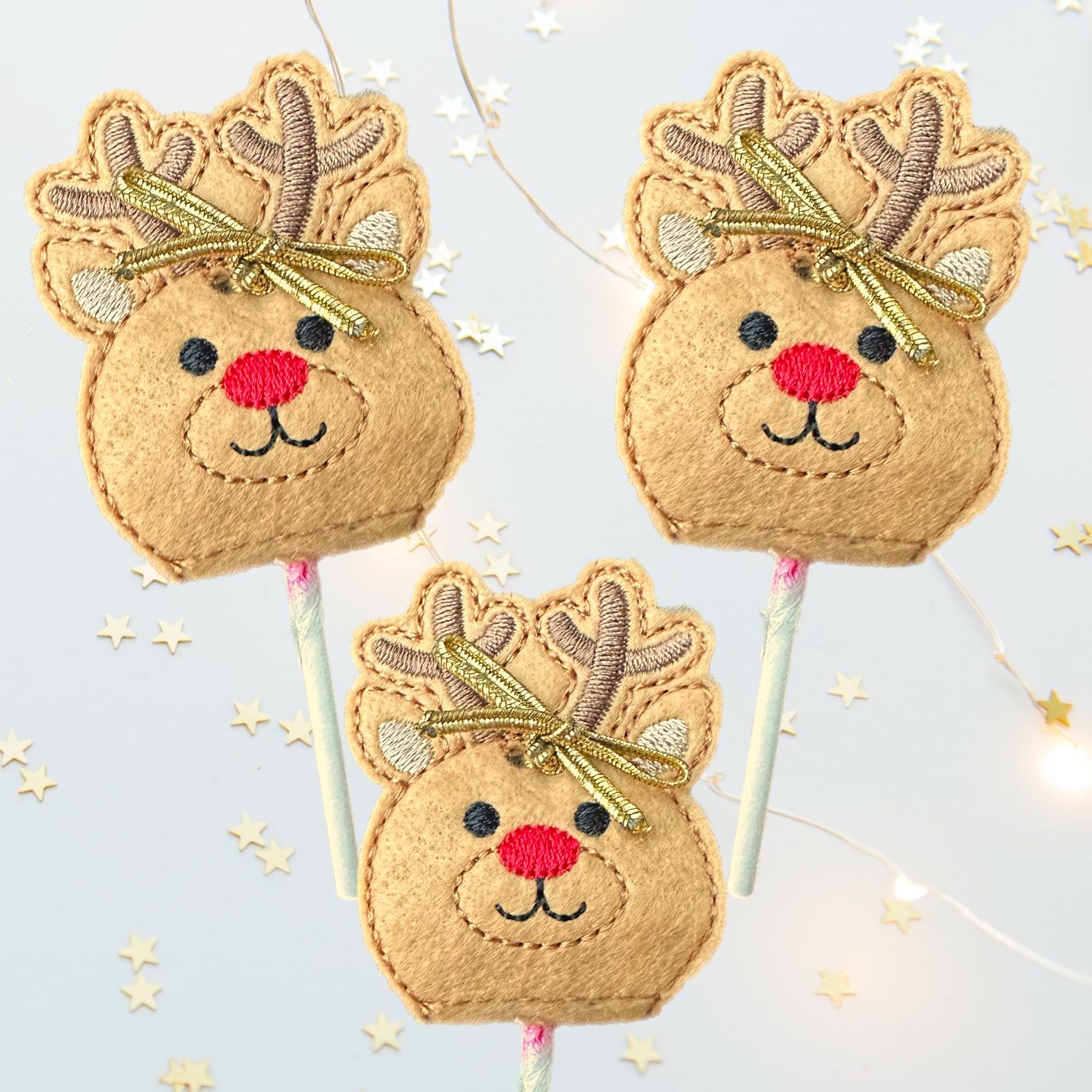Reindeer Felt Lollipop Holder – Christmas Party Favour