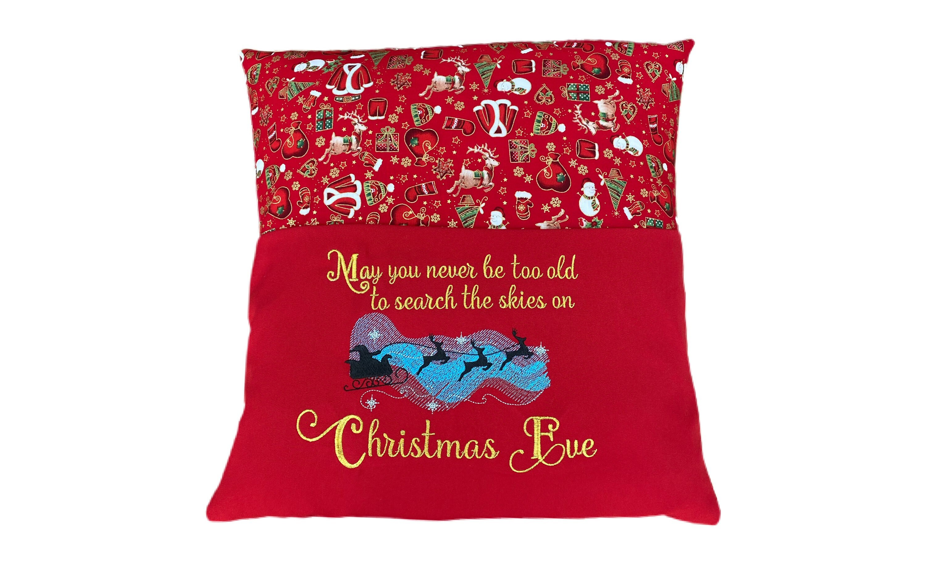 Santa Book Cushion, Christmas Eve Gift, Children's Reading Pillow — image 5