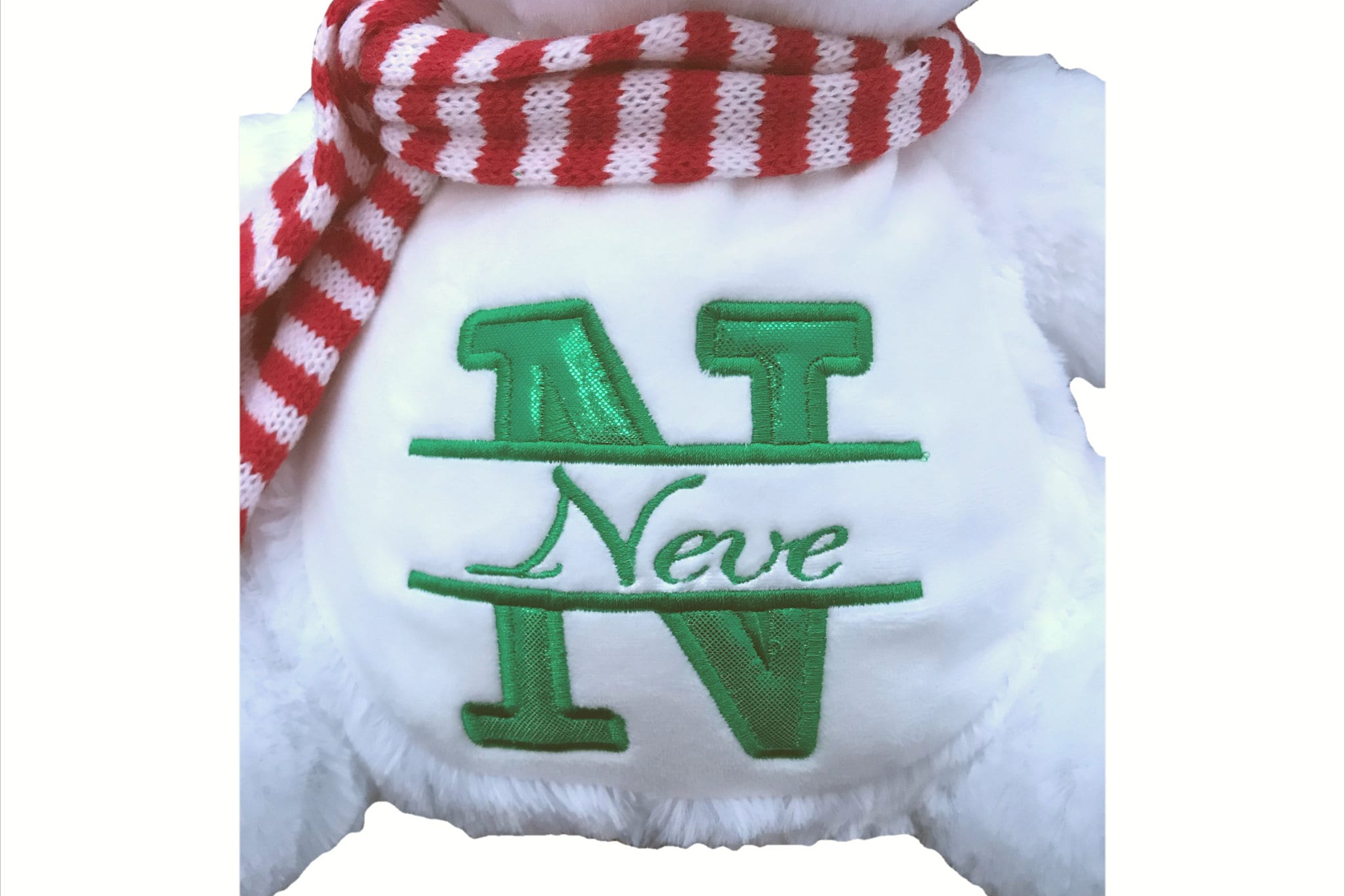 Santa Claus Personalised Soft Toy,  Personalised Embroidered Teddy, Custom bear, girl / boy Christmas gift. — image 3