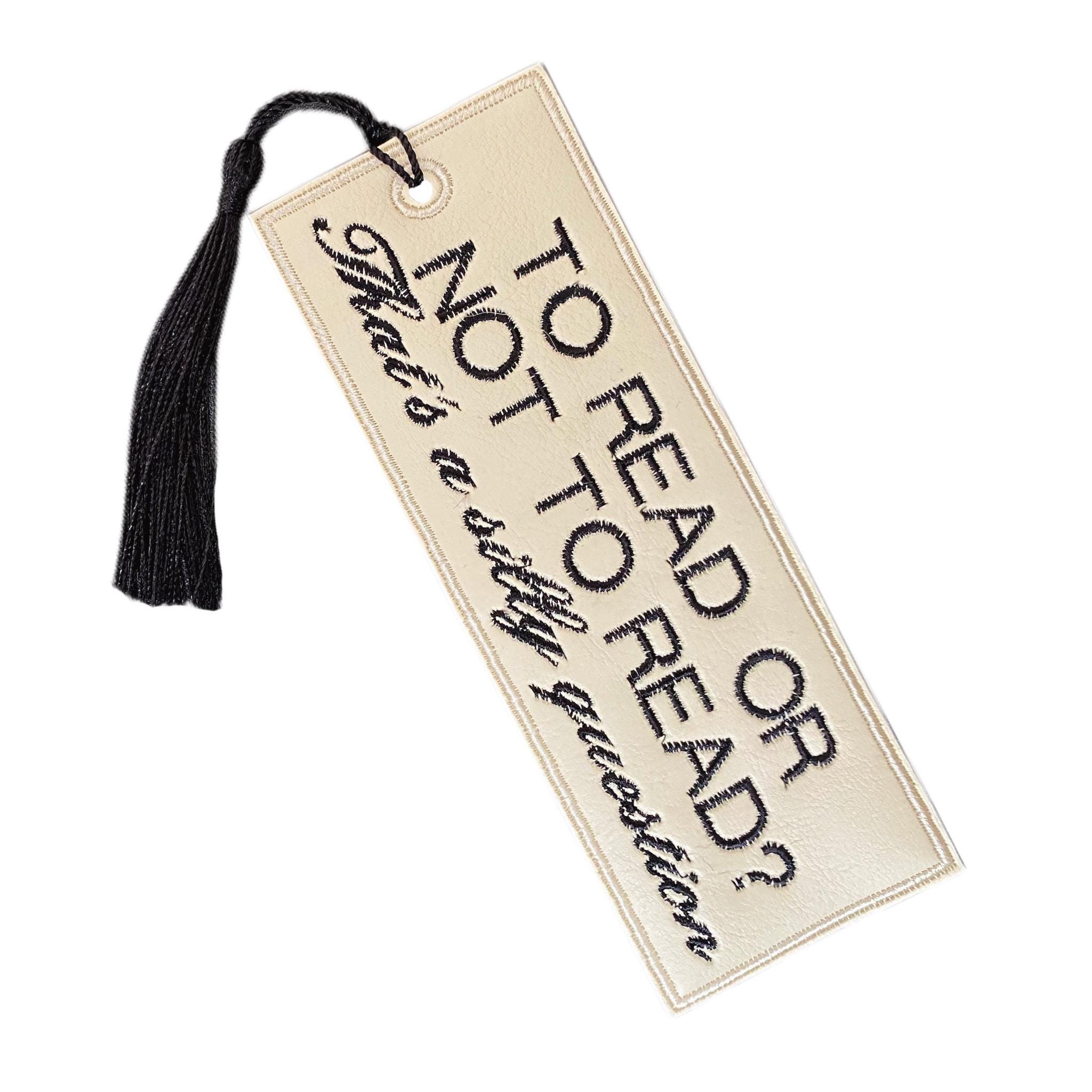 Shakespeare Bookmark: Embroidered Leatherette, Gift for Book Lovers — image 2