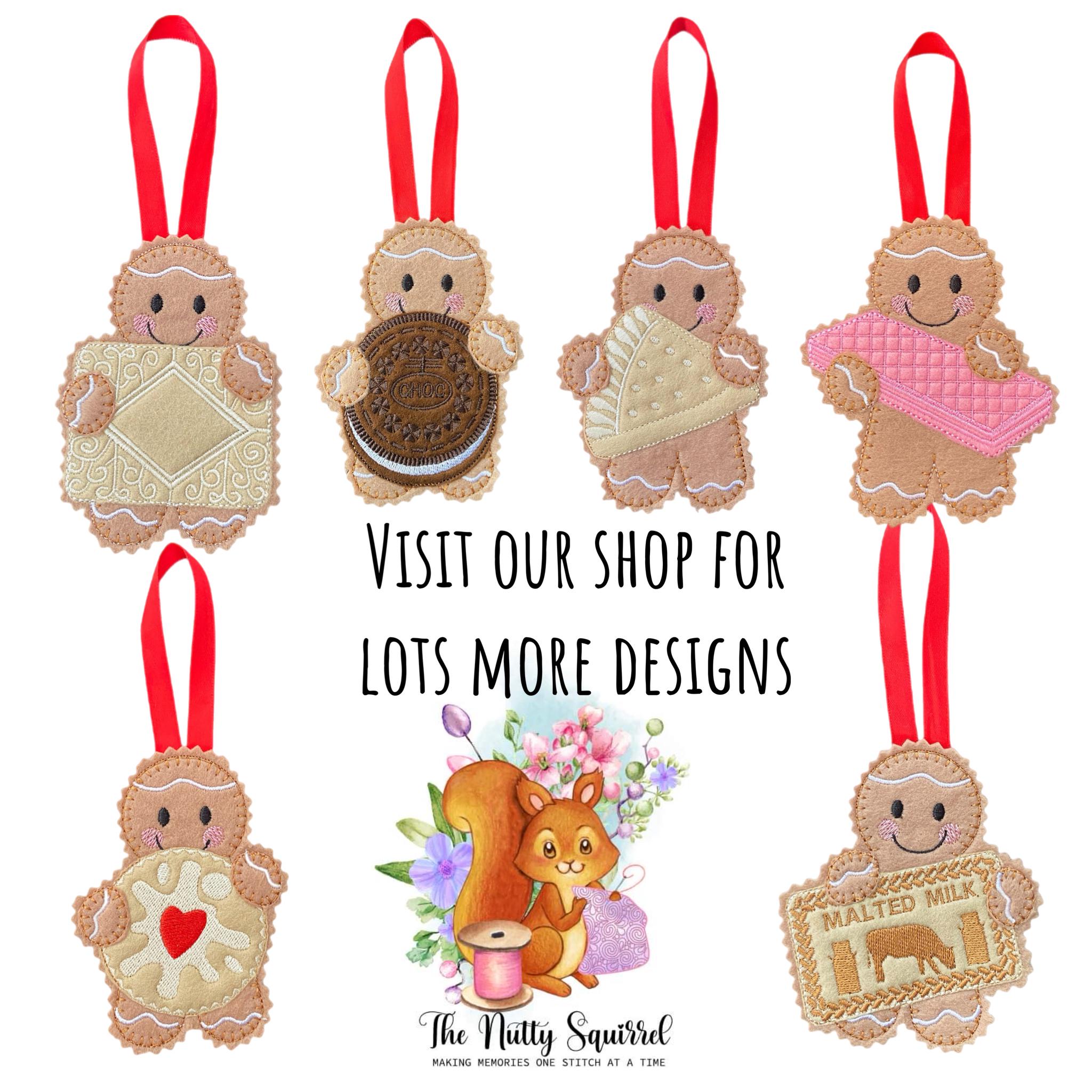 Snow Globe Gingerbread Handmade Felt Ornament: Christmas Tree Decor — image 6