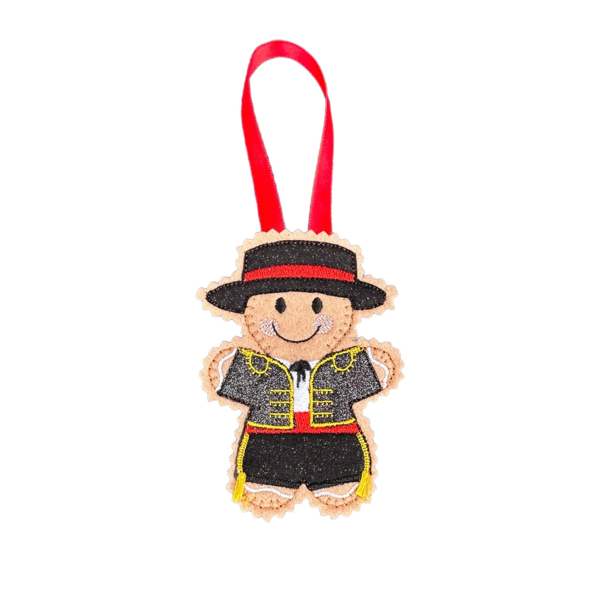 Spanish Gingerbread Man Felt Decoration