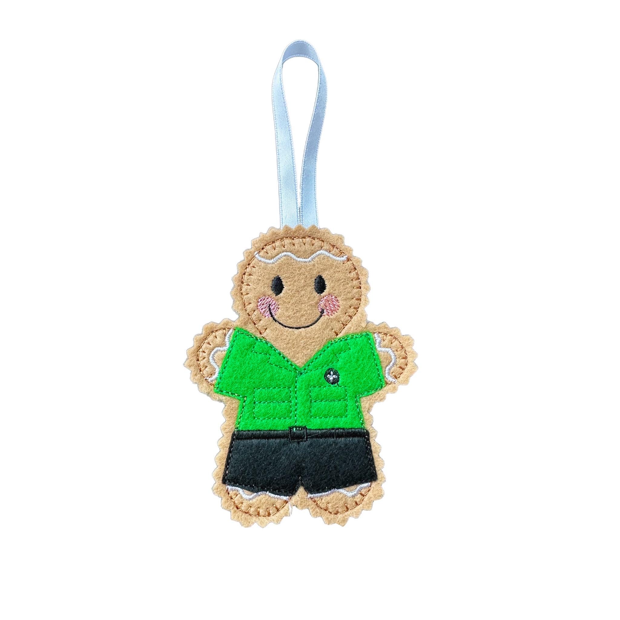 St Johns Ambulance Gingerbread Man Felt Decoration — image 2