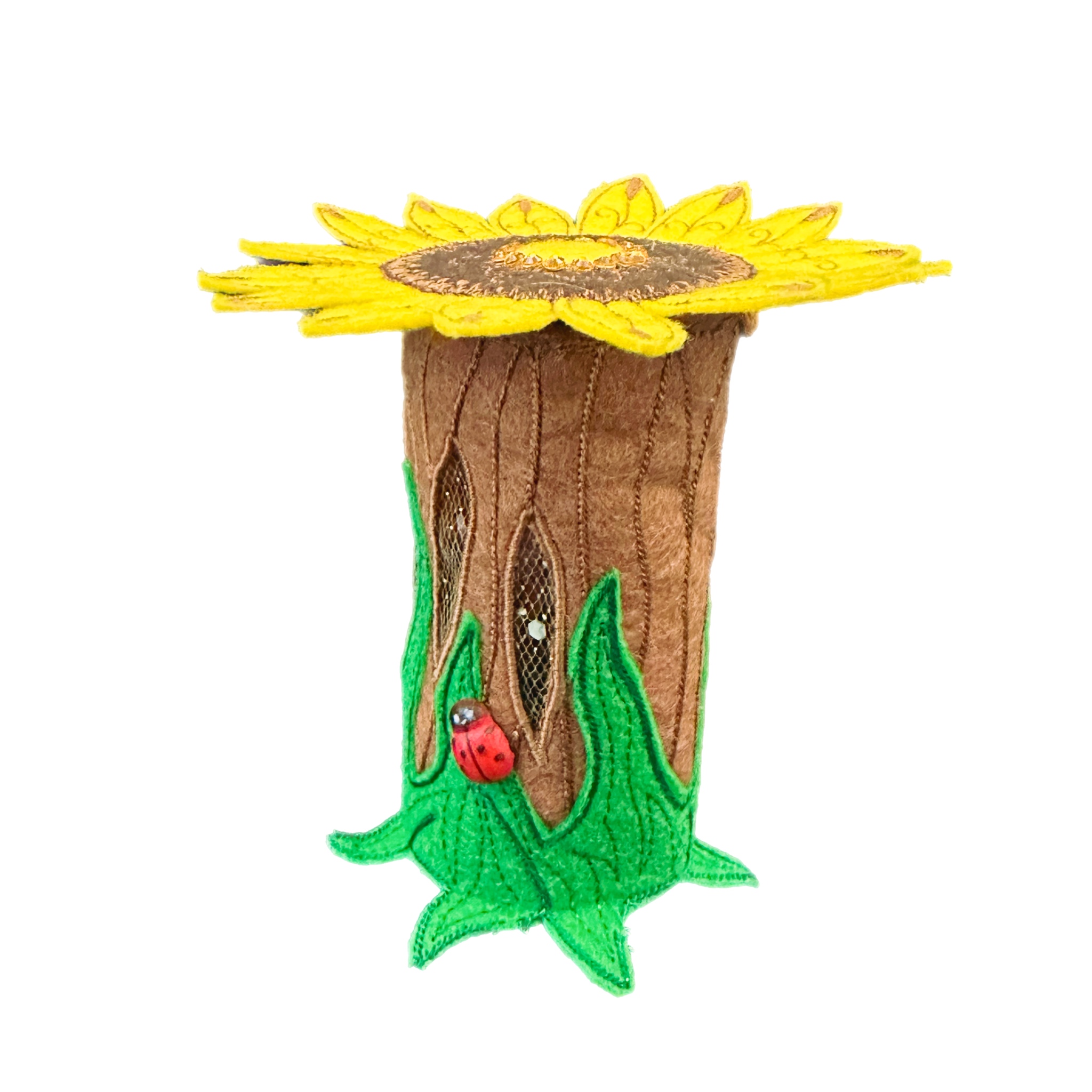 Sunflower Fairy House with LED Tea Light — image 2