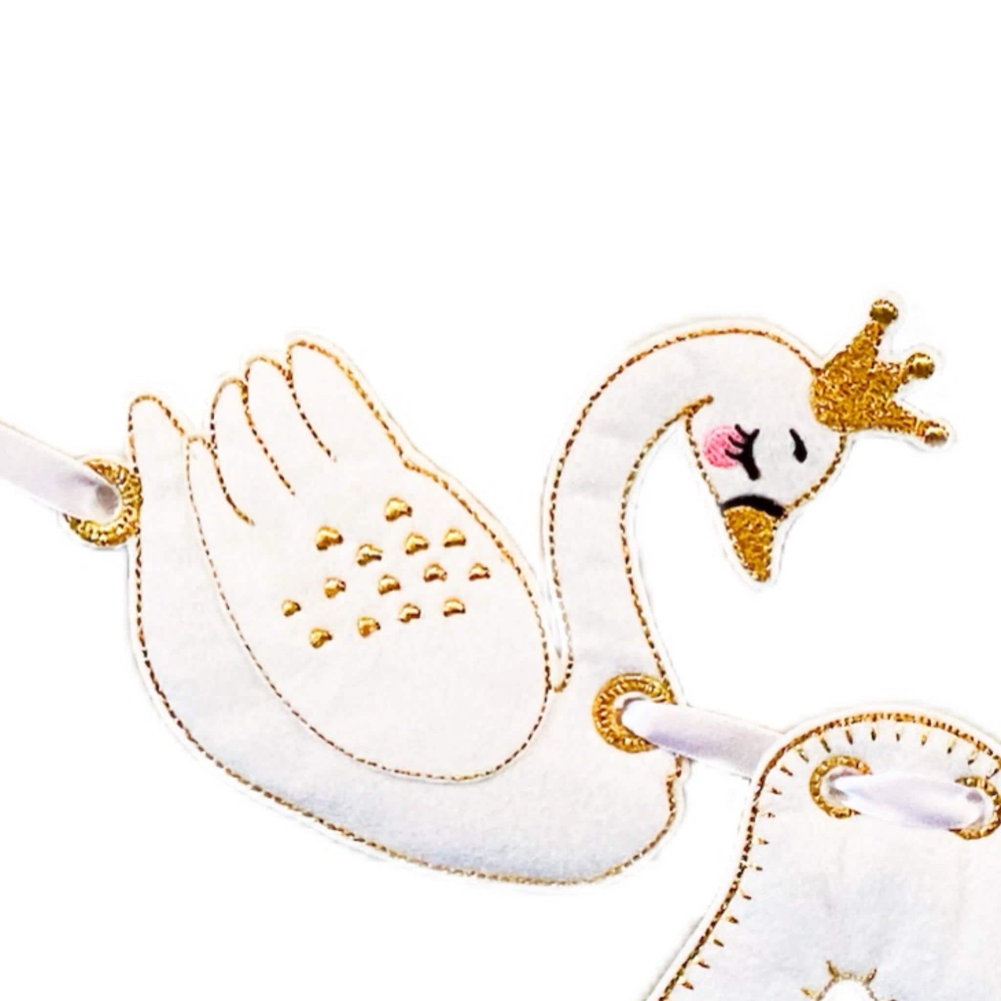 Swan Princess Personalised Felt Banner / Bunting — image 4