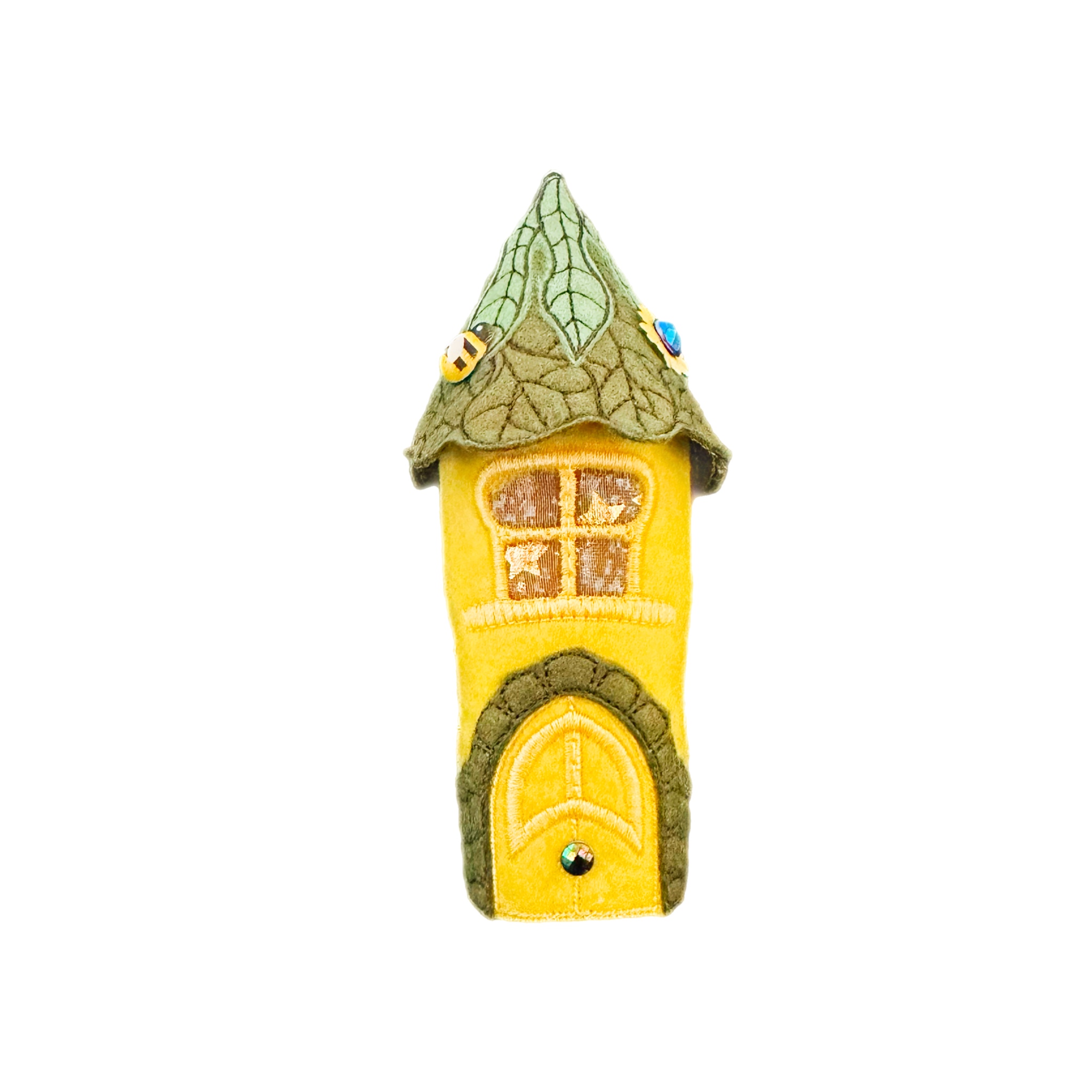 Yellow Woodland Fairy House with LED Tea Light — image 2